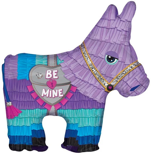 10" Airfill Only (Sticks Sold Separately) Be Mine Pinata Foil Balloon