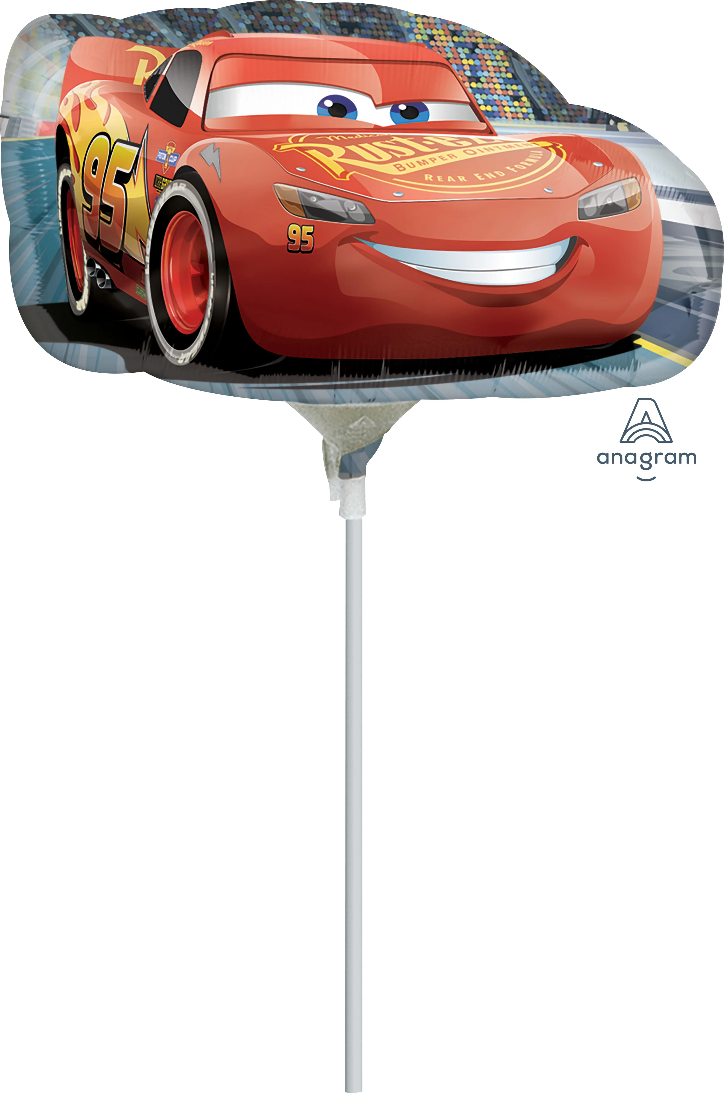 10" Airfill Stick Sold Separately Only Cars 3 Balloon (Sticks Sold Separately)