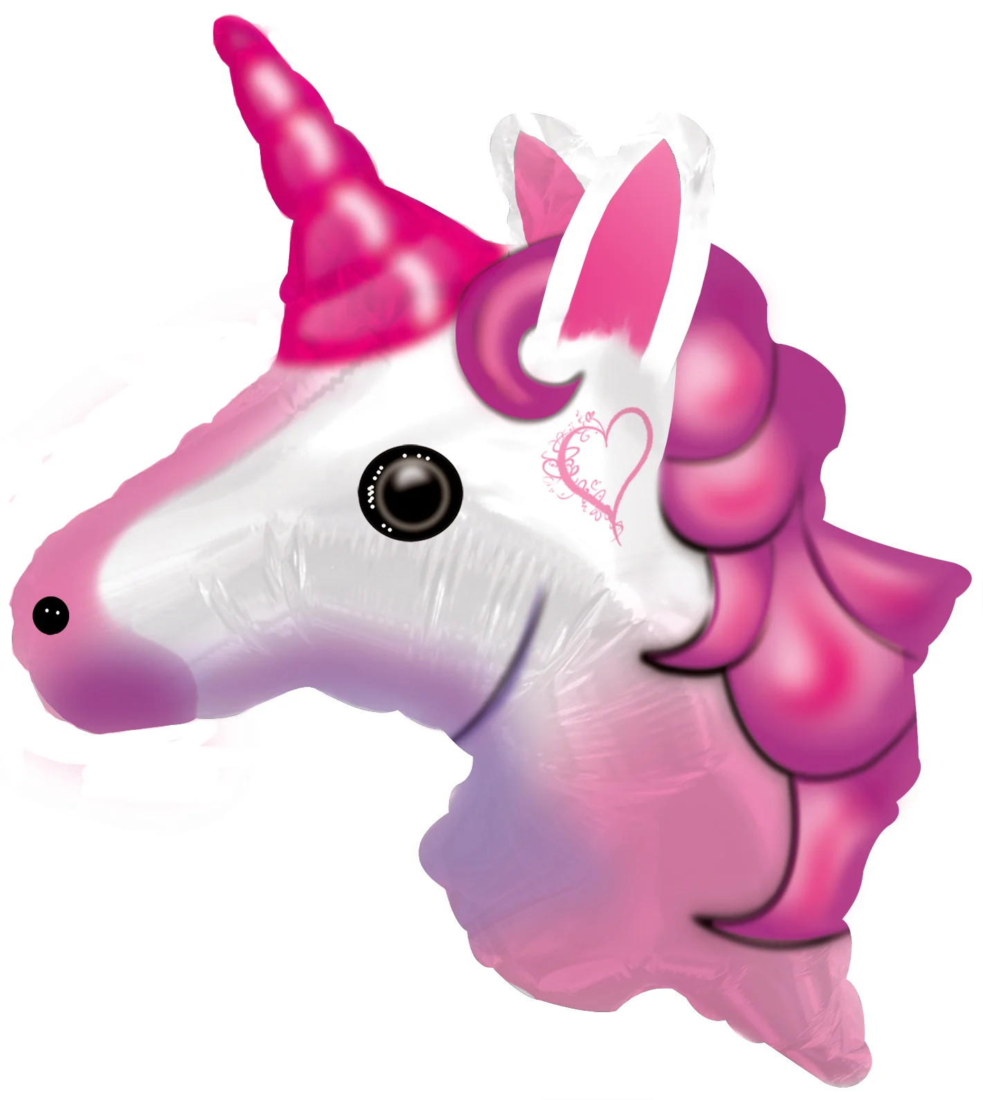 10" Airfill Only (Sticks Sold Separately) Love Unicorn Balloon