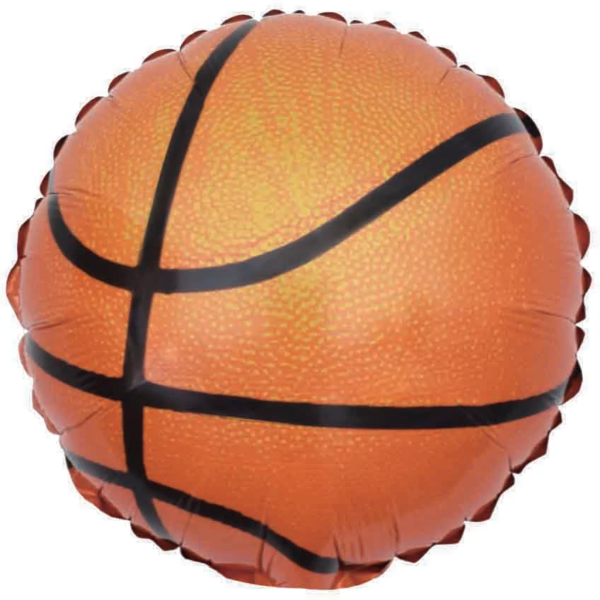 10" Airfill Only (Sticks Sold Separately) BasketBall Foil Balloon