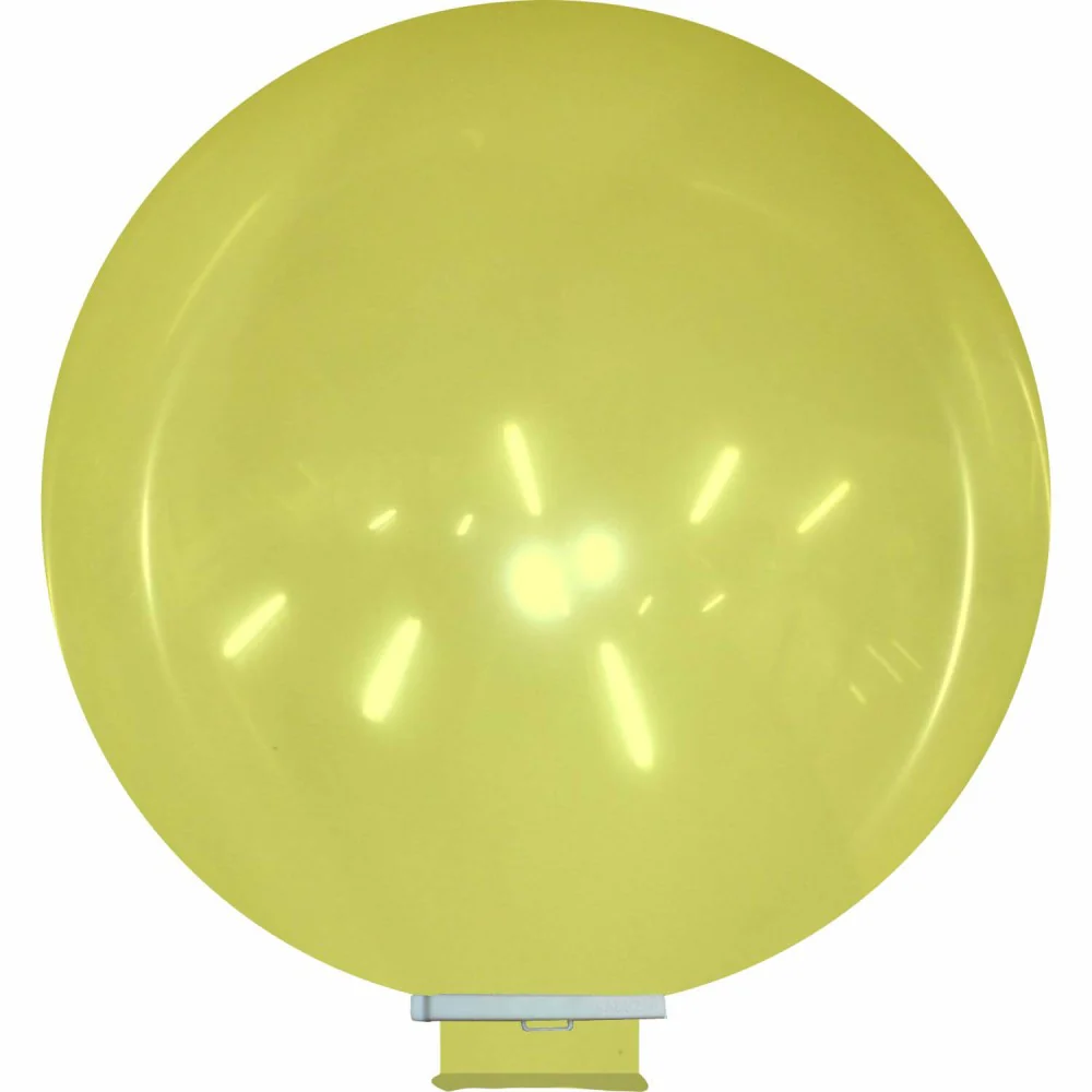 8 Foot (100") 6.5" Neck Opening Cattex Brand Crystal Yellow Latex Balloons