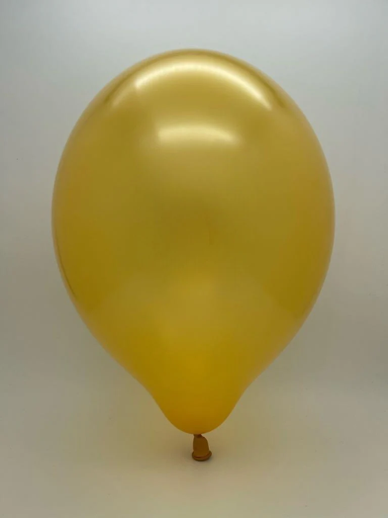 12" Cattex Premium Metal Rich Gold 50 Latex Balloons - Image 2