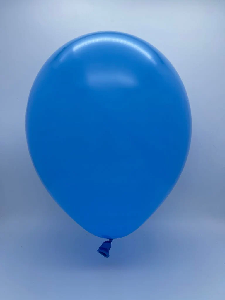 11" Standard Medium Blue Decomex Linking Latex Balloons (100 Per Bag) - Image 2