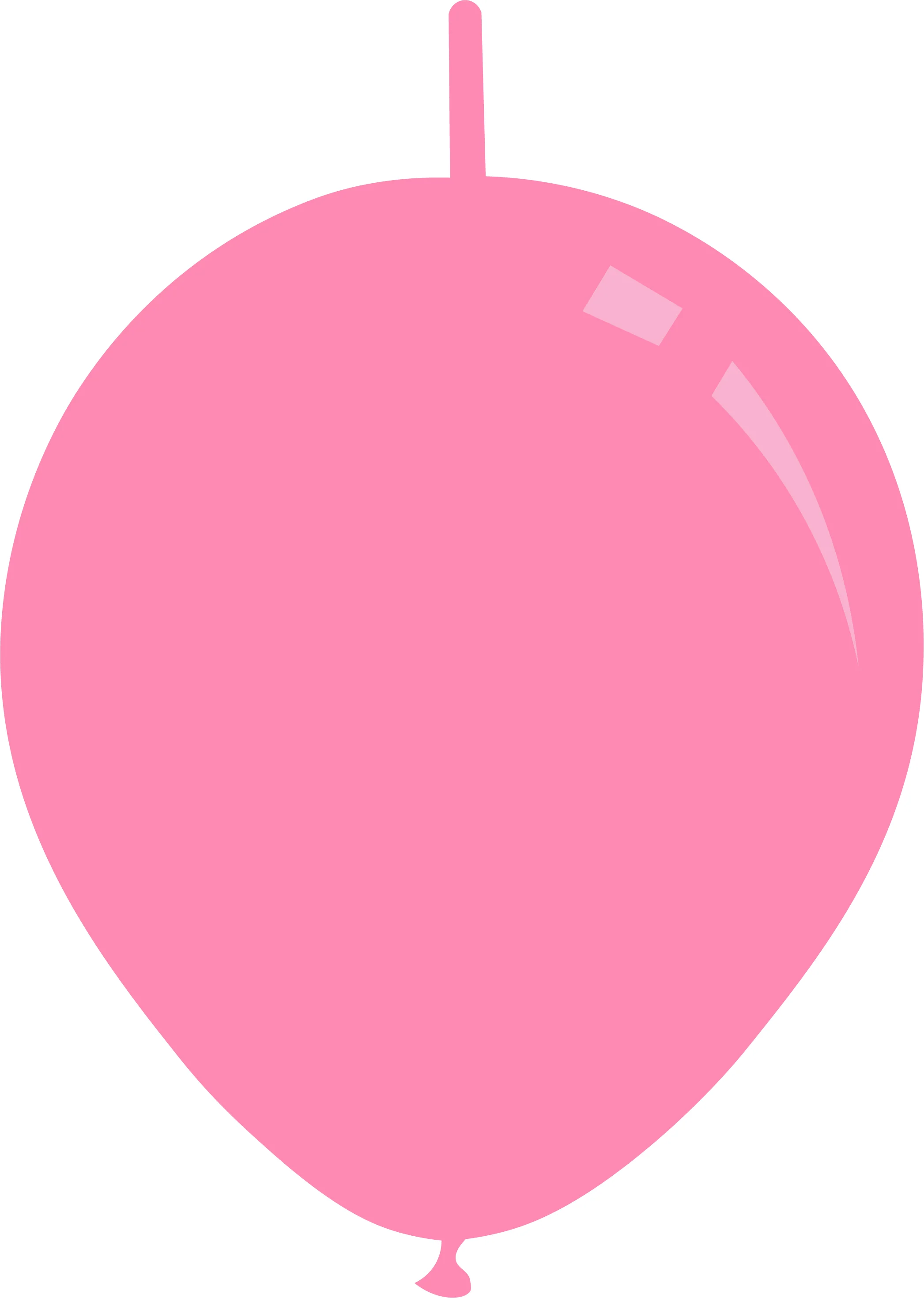 11" Standard Pink Decomex Linking Latex Balloons (100 Per Bag)
