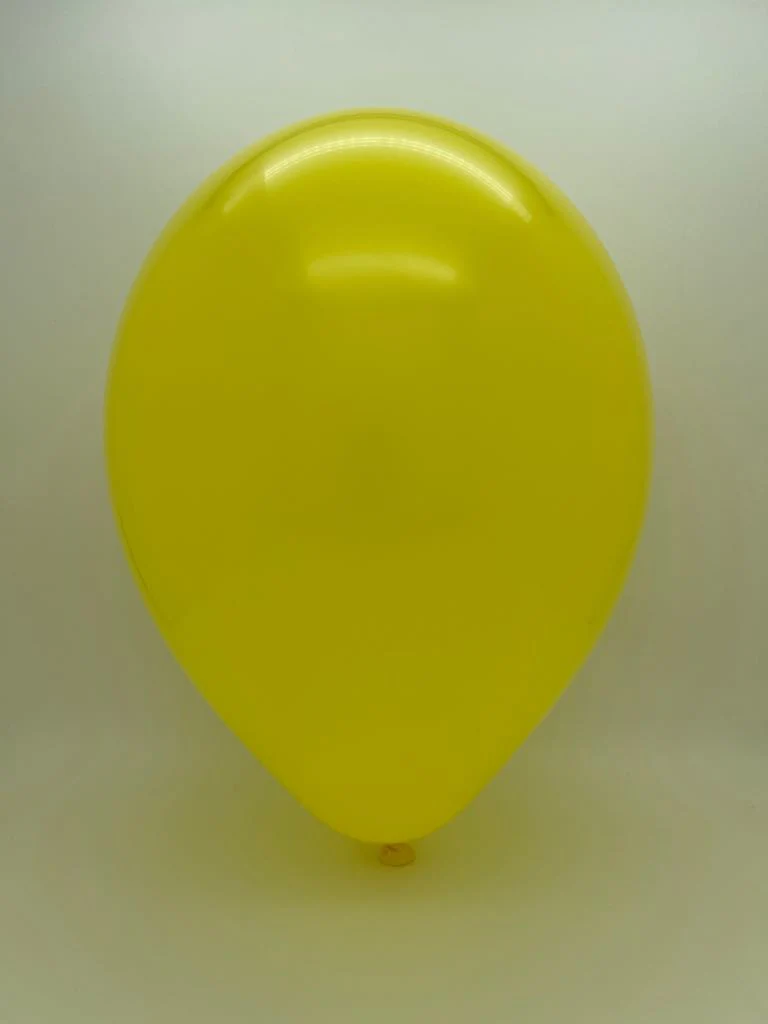 11" Standard Yellow Tuftex Latex Balloons (100 Per Bag) - Image 2