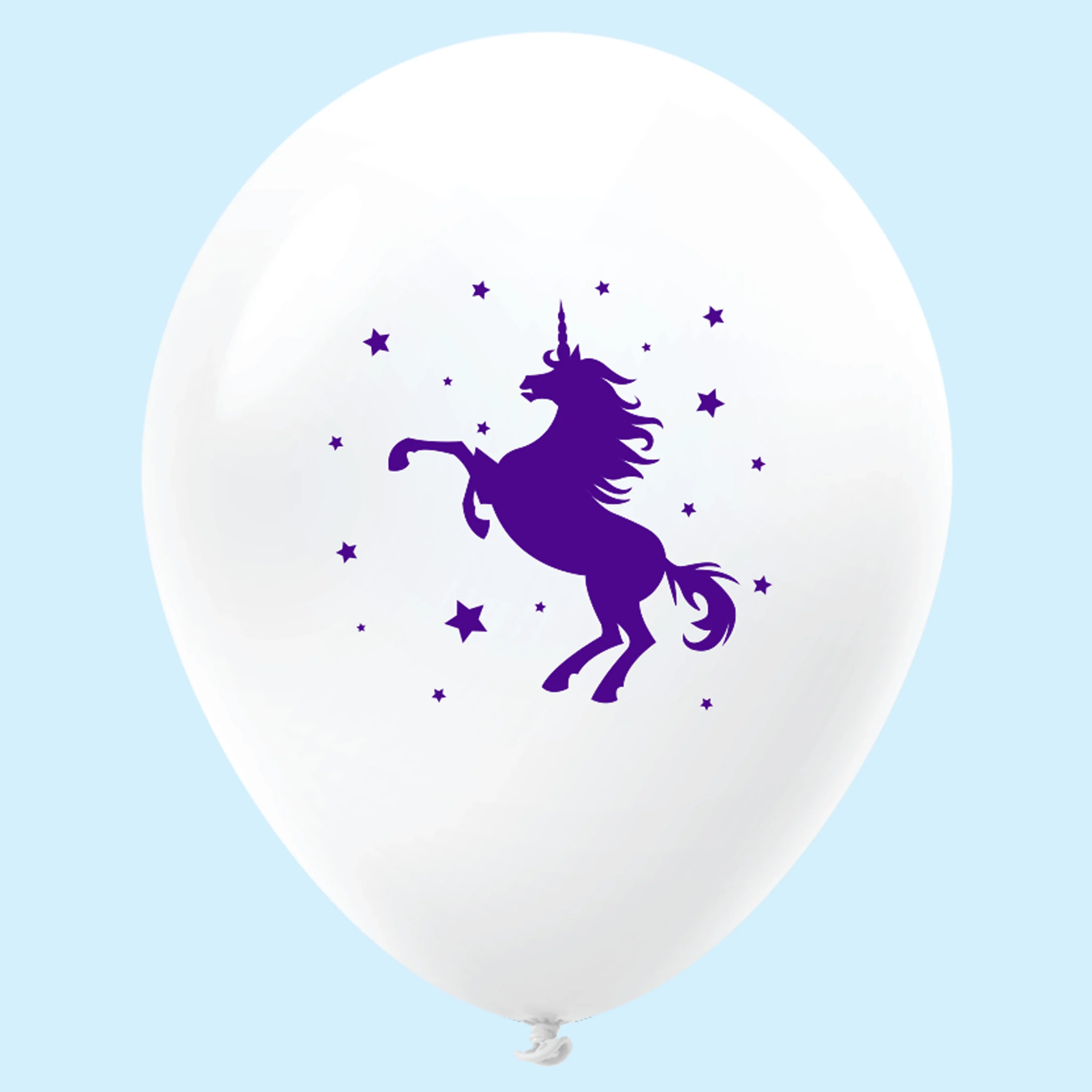 11" Unicorn Latex Balloons (25 Count) White
