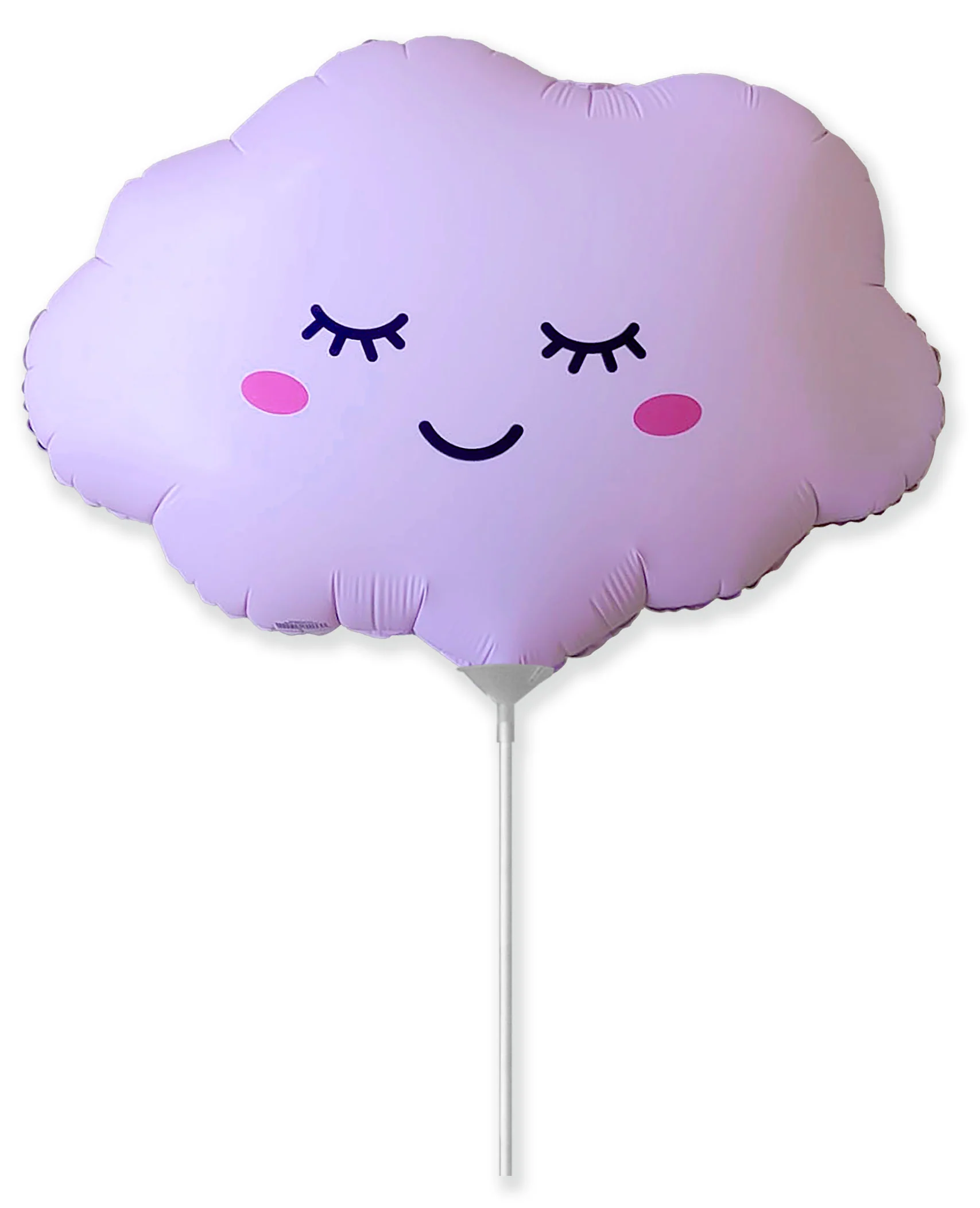 11" Airfill Only (Sticks Sold Separately) Cloud Matte Pink Mini Foil Balloon