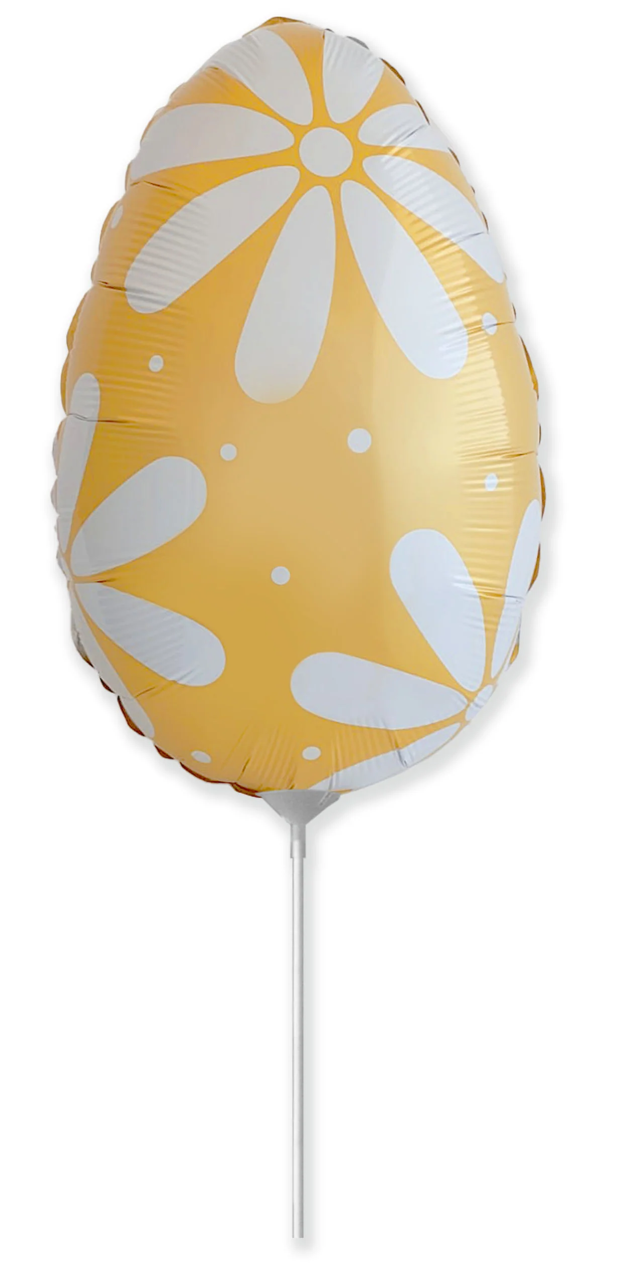11" Airfill Only (Sticks Sold Separately) Easter Egg Yellow Mini Foil Balloon