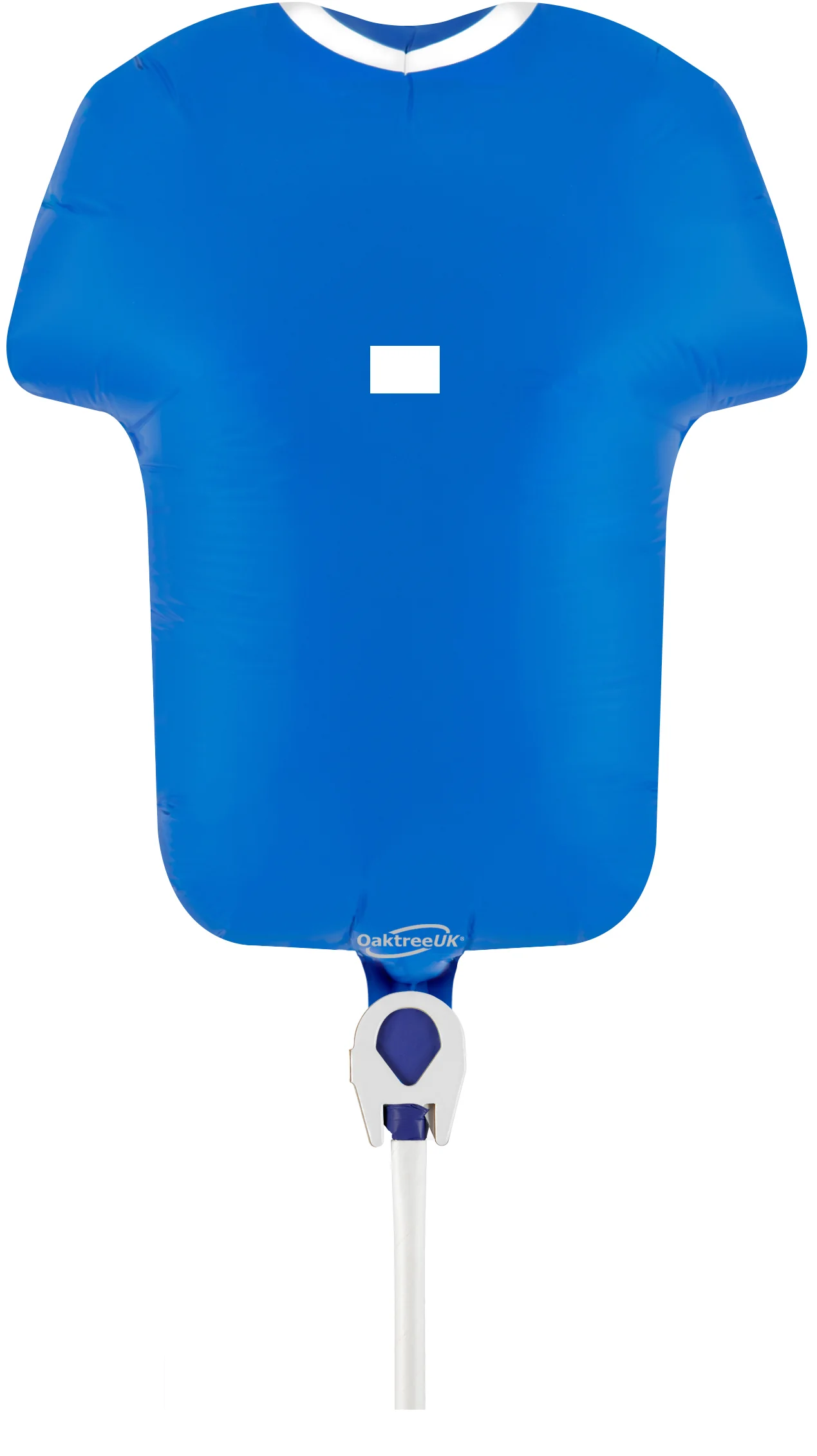 11" Airfill Only Oaktree Brand Sports Shirt Blue Metallic (For Air) Packaged Foil Balloon