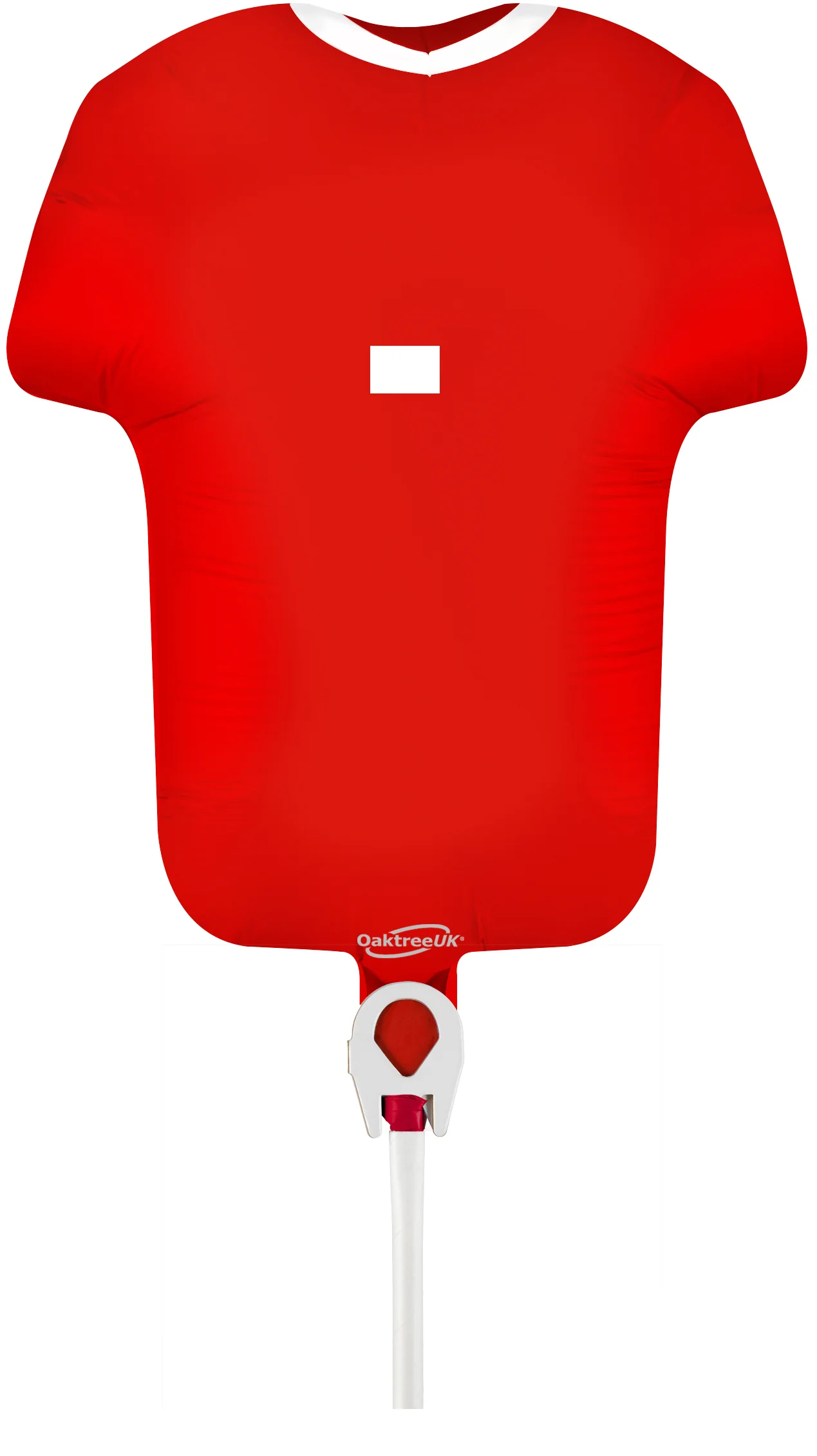 11" Airfill Only Oaktree Brand Sports Shirt Red Metallic (For Air) Packaged Foil Balloon