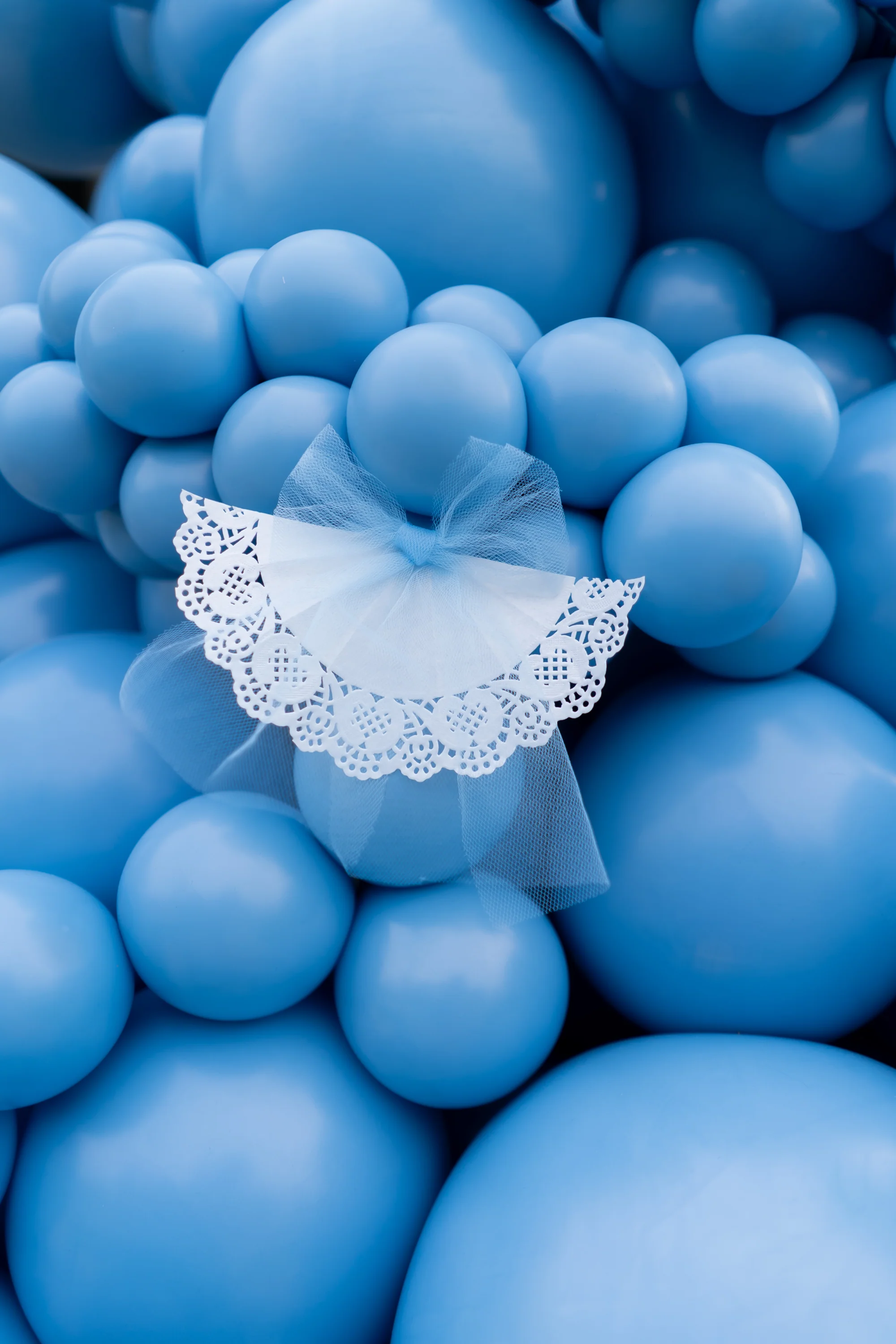 11" Georgia Pearl True Blue Tuftex Latex Balloons Designer Balloons (100 Per Bag) - Image 5