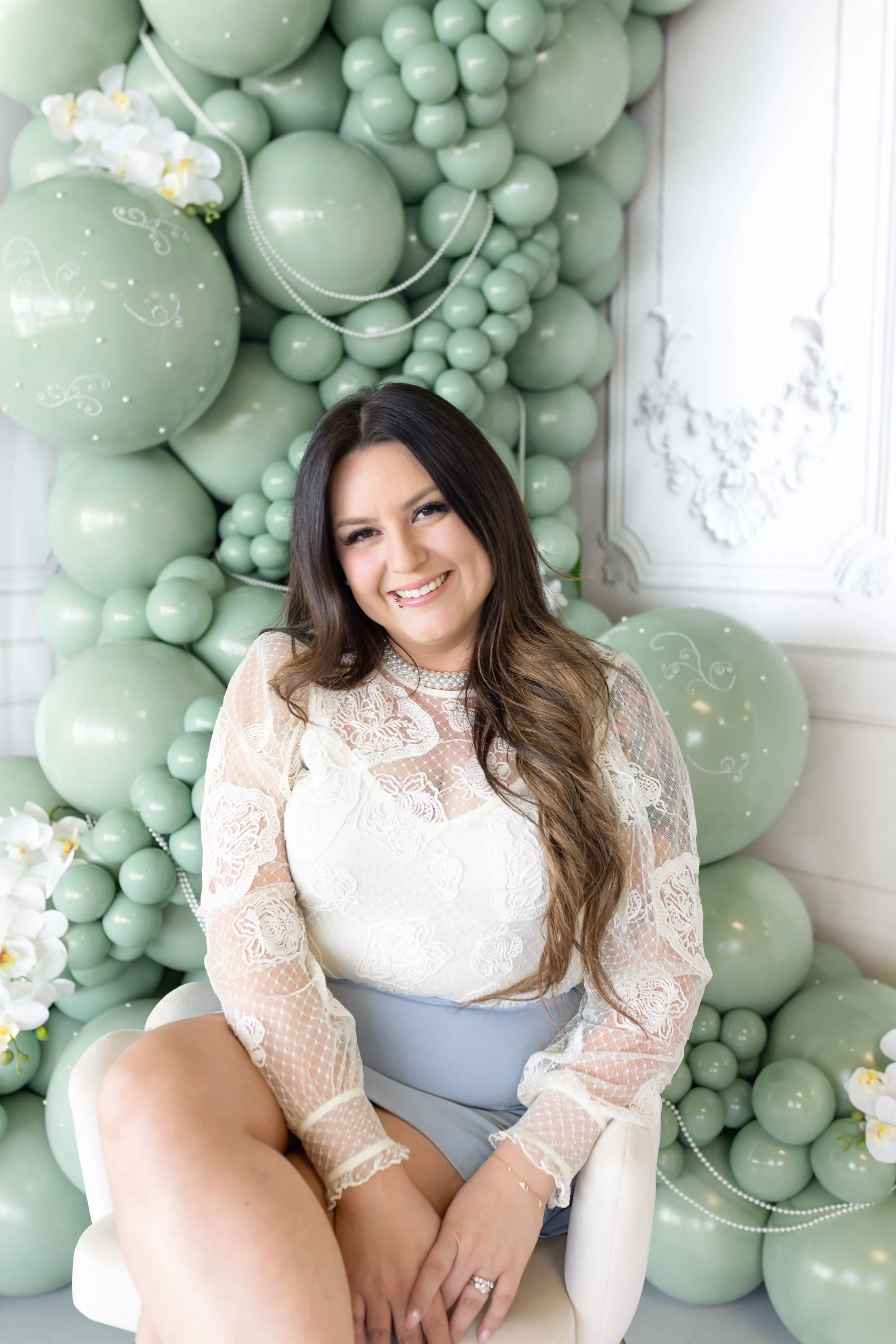11" Meadow Pearl Eucalyptus Tuftex Latex Balloons Designer Balloons (100 Per Bag) - Image 8
