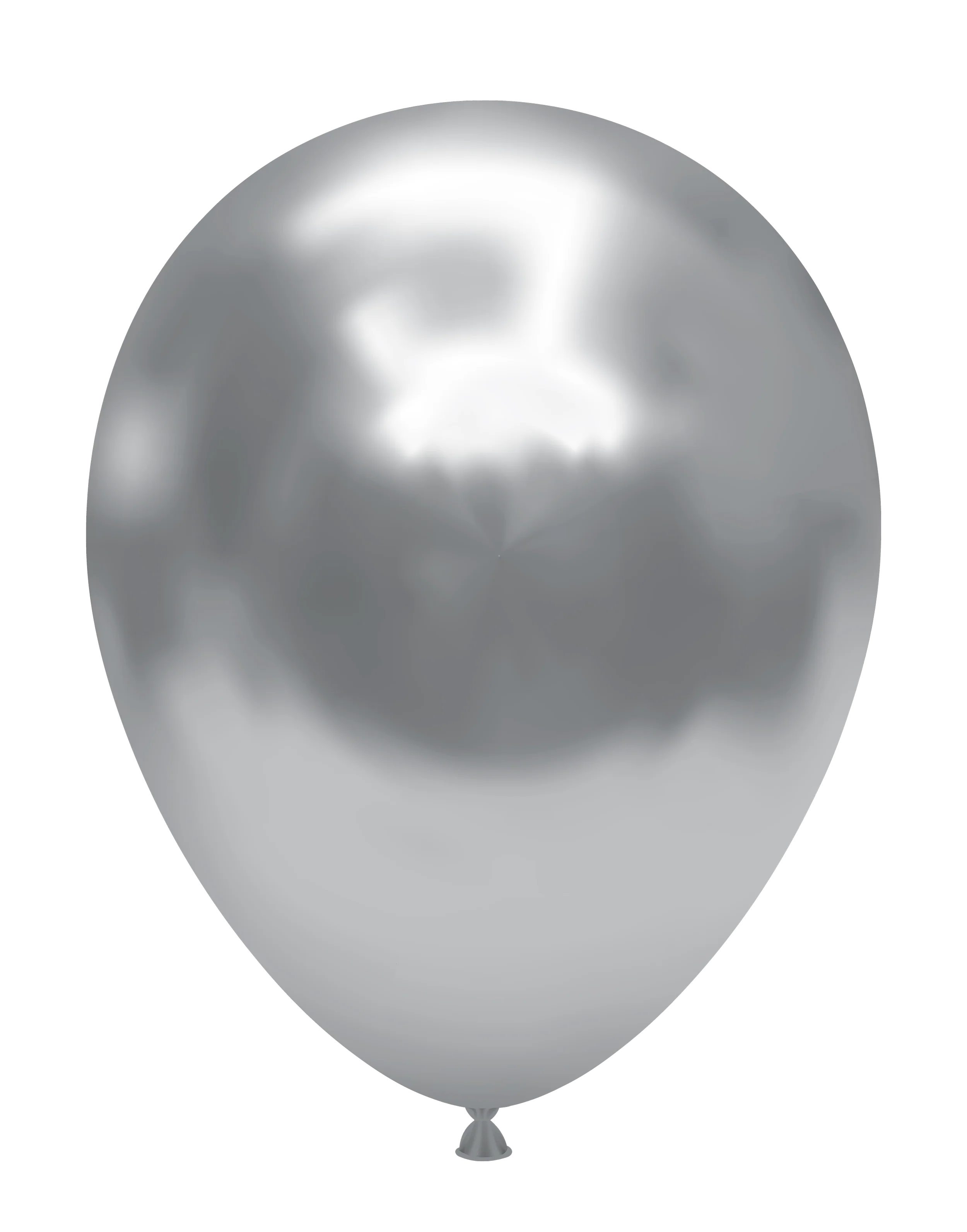 11" Silvery Chrome Like Tuftex Effects Latex Balloons (50 Per Bag)