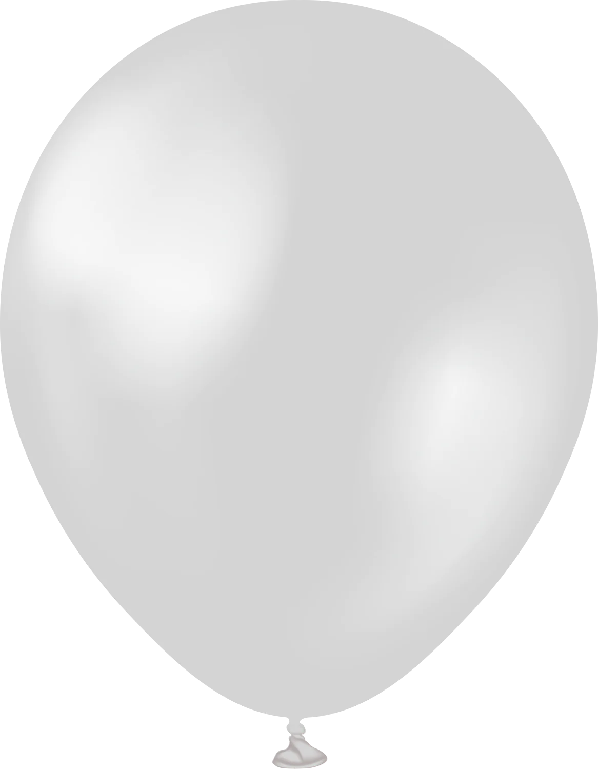 11" (*note size change*) Kalisan Latex Balloons Metallic Silver (50 Per Bag)