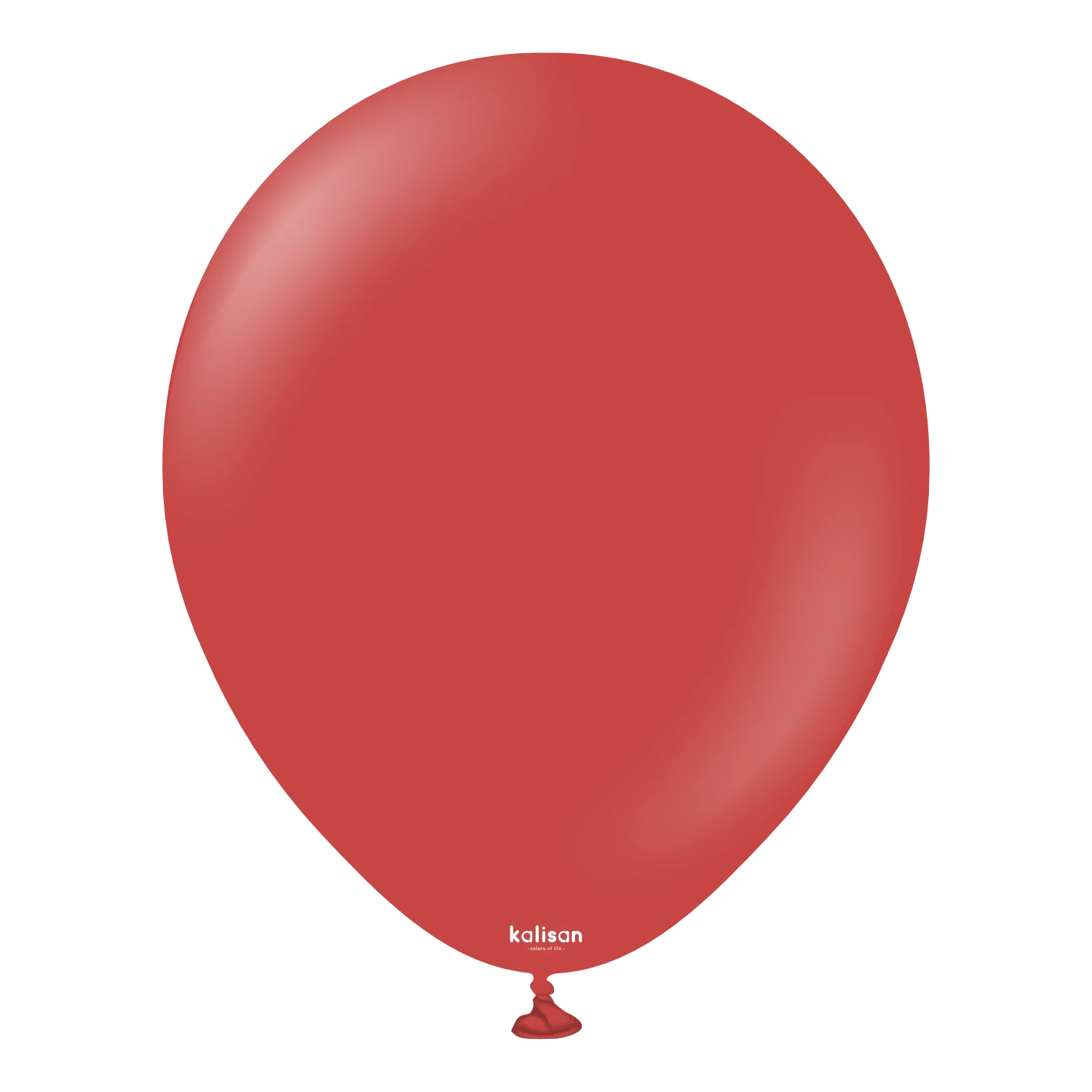 18" Kalisan Latex Balloons Standard Deep Red (25 Per Bag)
