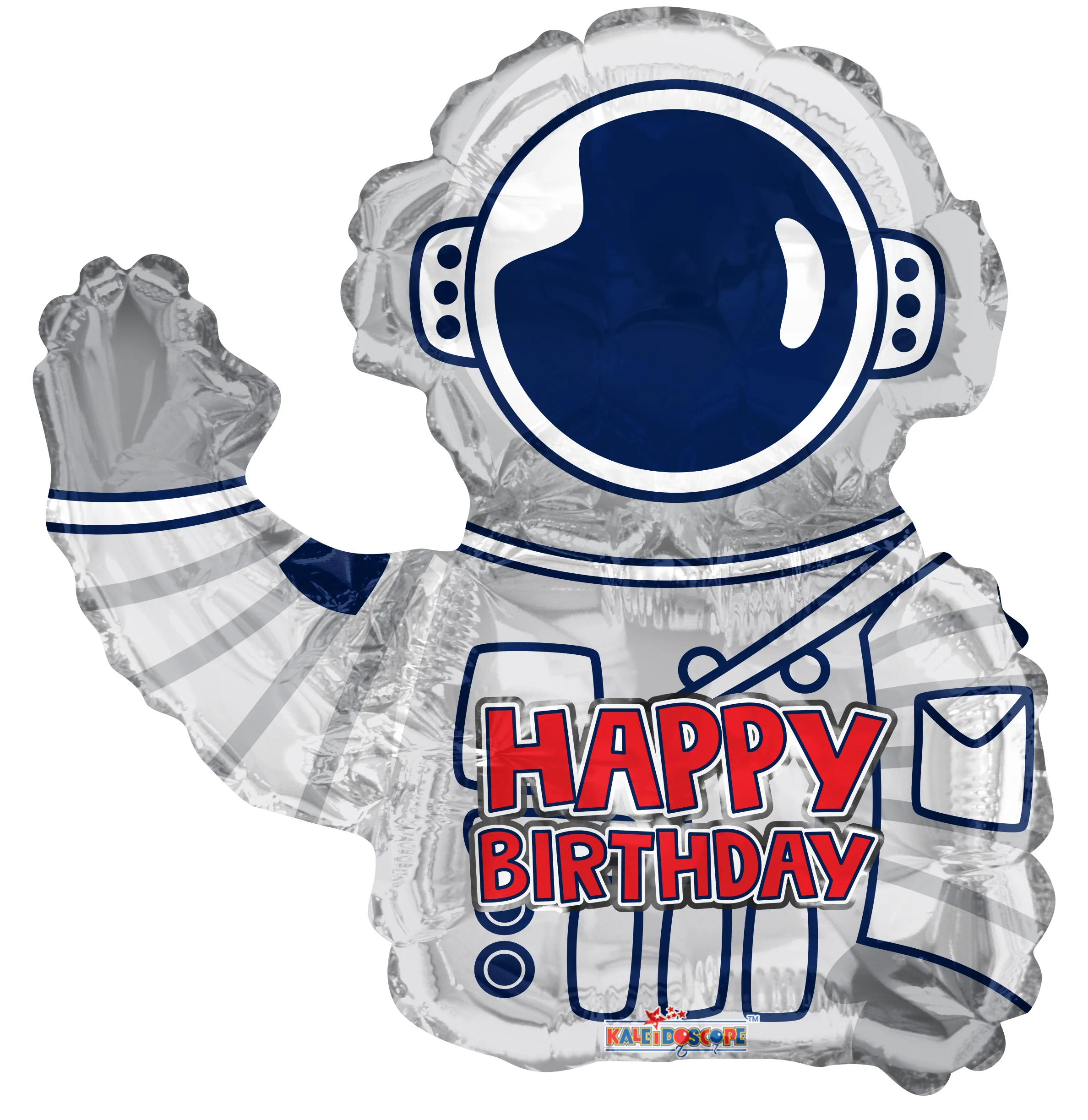 12" Airfill Only (Sticks Sold Separately) Birthday Astronaut Shape Foil Balloon