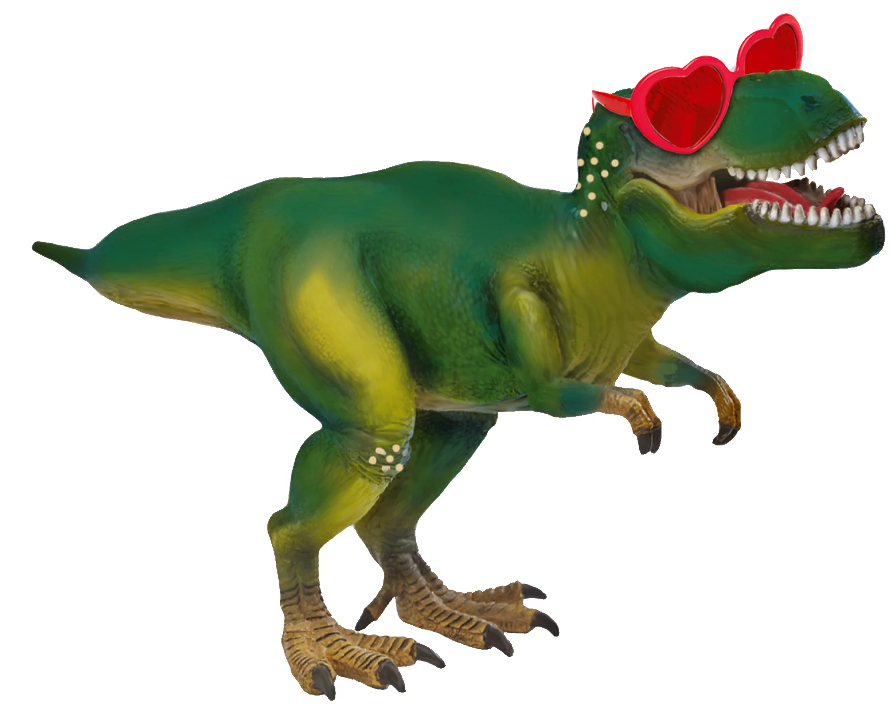 12" Airfill Only (Sticks Sold Separately) Dino With Heart Glasses Foil Balloon