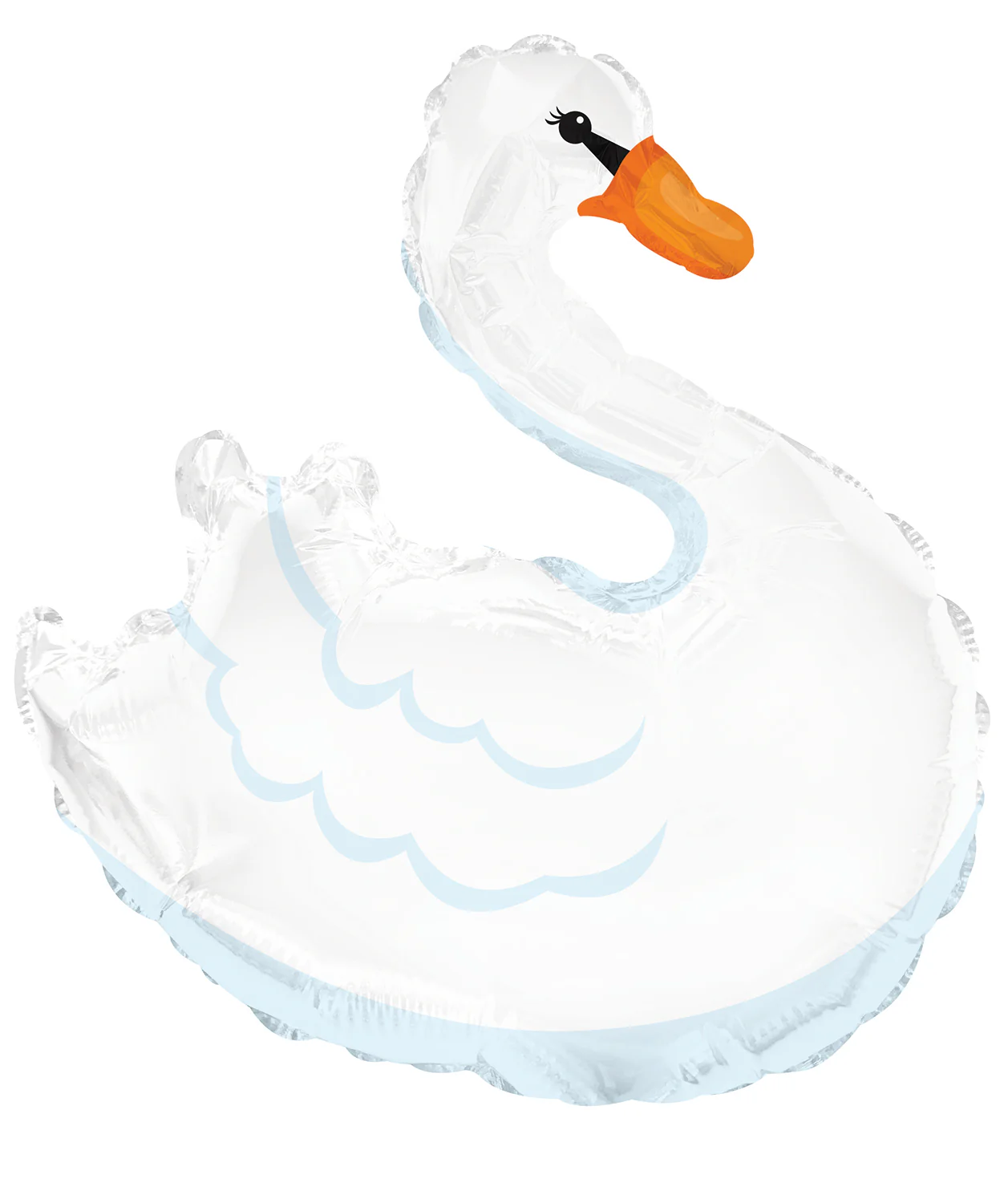 12" Airfill Only (Sticks Sold Separately) Swan Foil Balloon