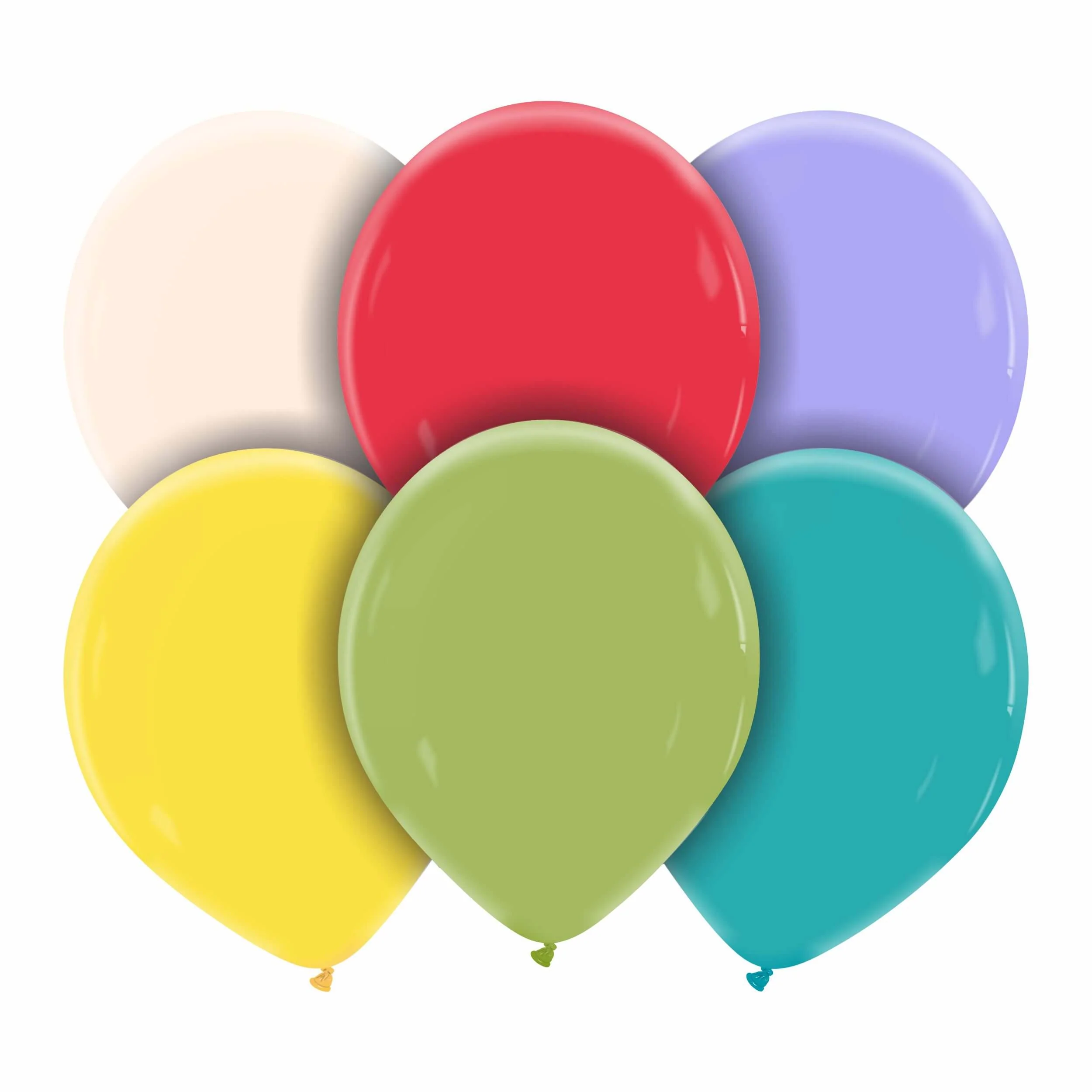 12" Cattex Premium Assorted Latex Balloons (50 Per Bag)