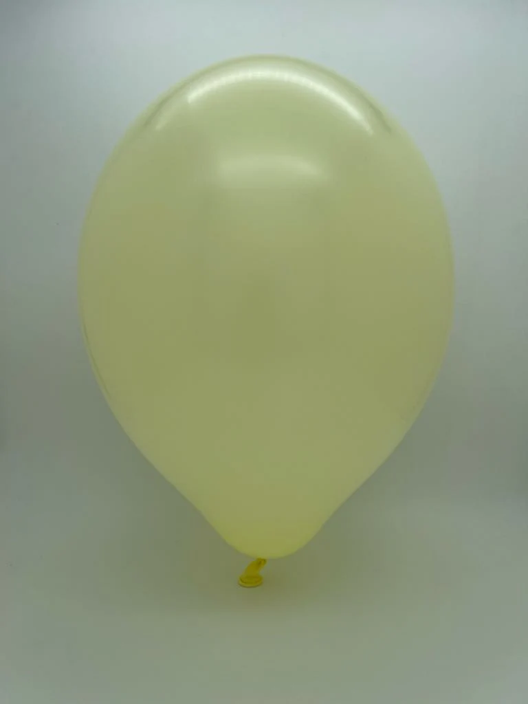 12" Cattex Premium Lemon Cream Latex Balloons (50 Per Bag) - Image 2