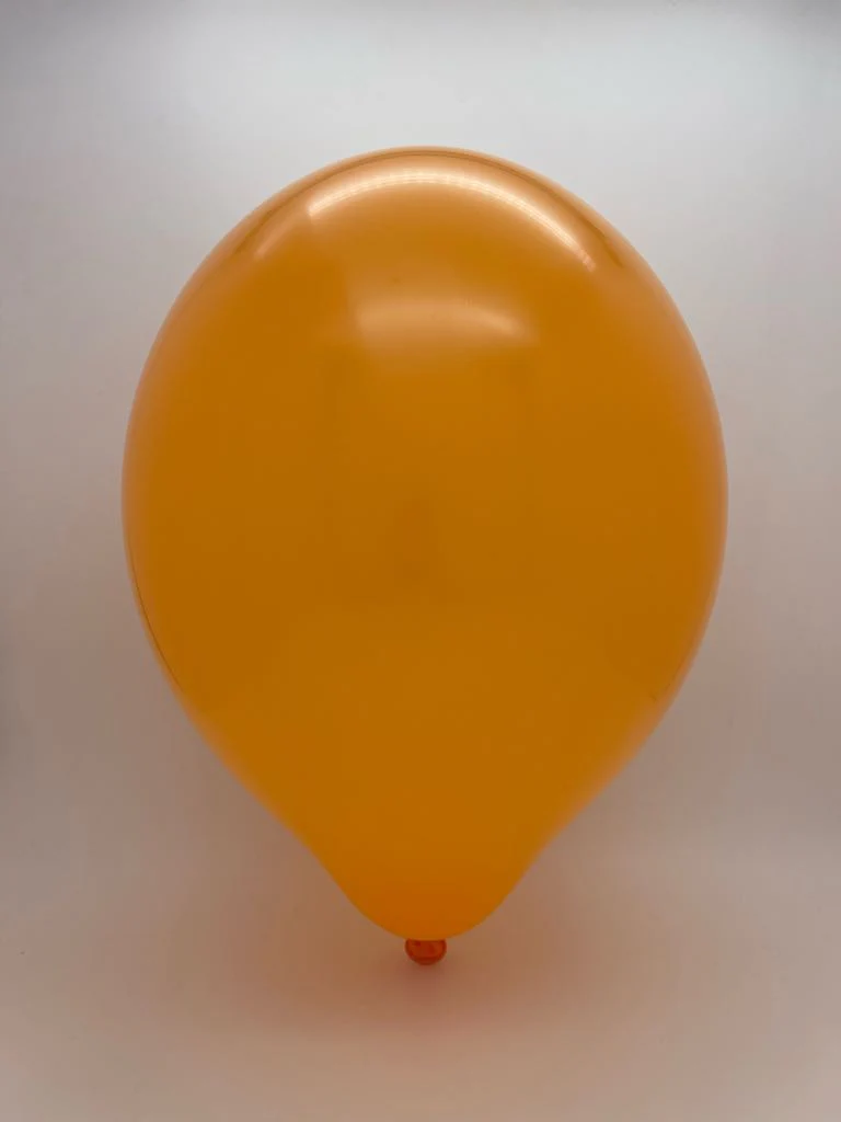 12" Cattex Premium Pumpkin Orange Latex Balloons (50 Per Bag) - Image 2