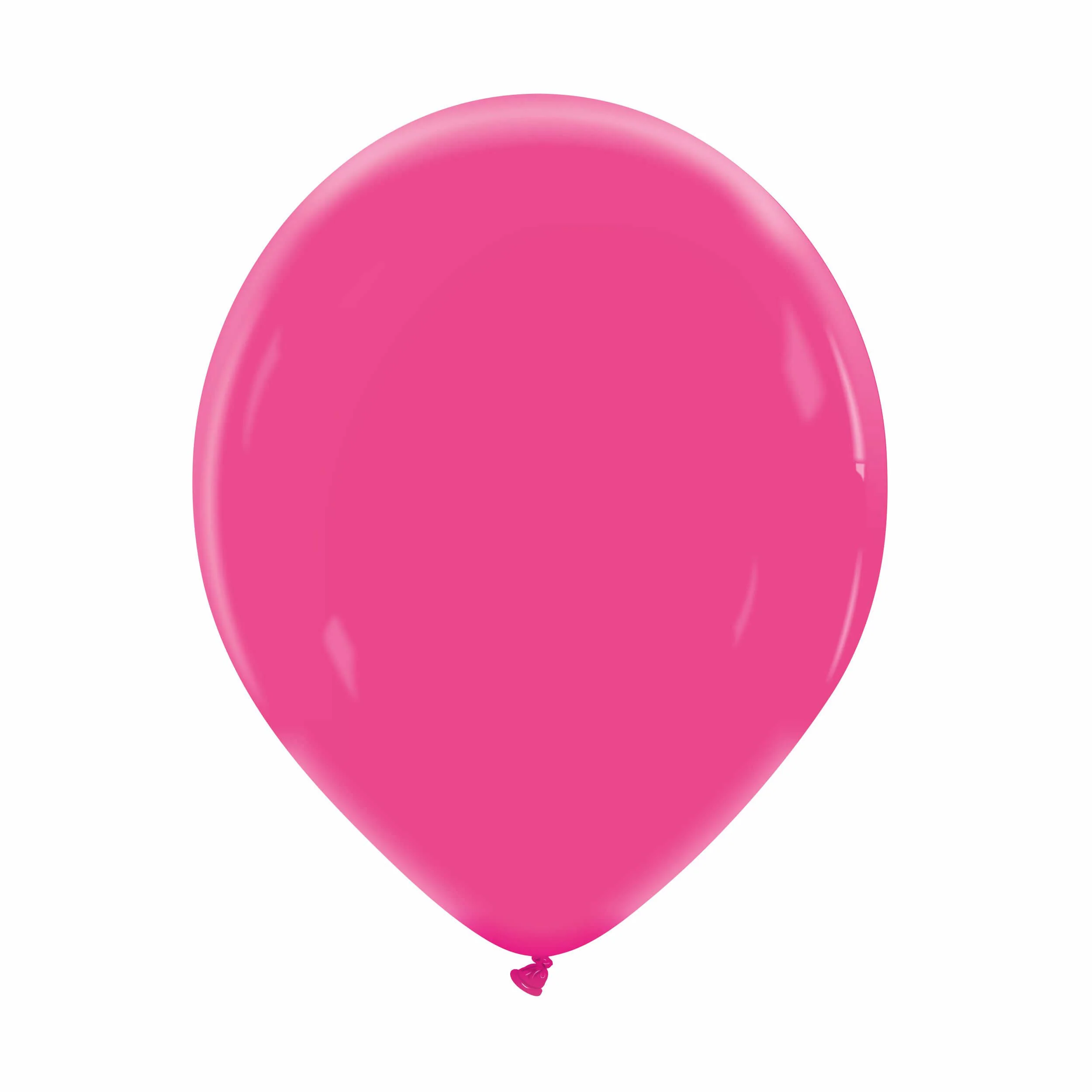 12" Cattex Premium Raspberry Pink Latex Balloons (50 Per Bag)