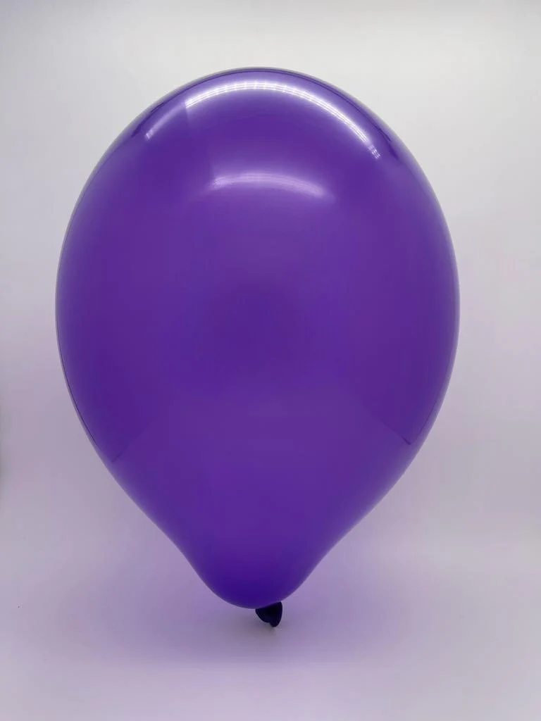12" Cattex Premium Royal Purple Latex Balloons (50 Per Bag) - Image 2