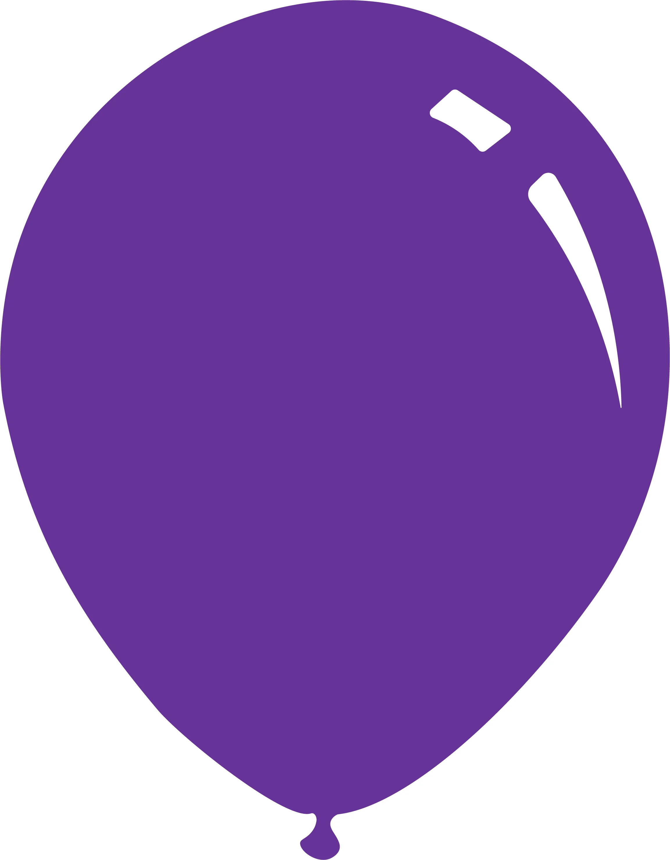 12" Crystal Violet Purple Decomex Latex Balloons (100 Per Bag)
