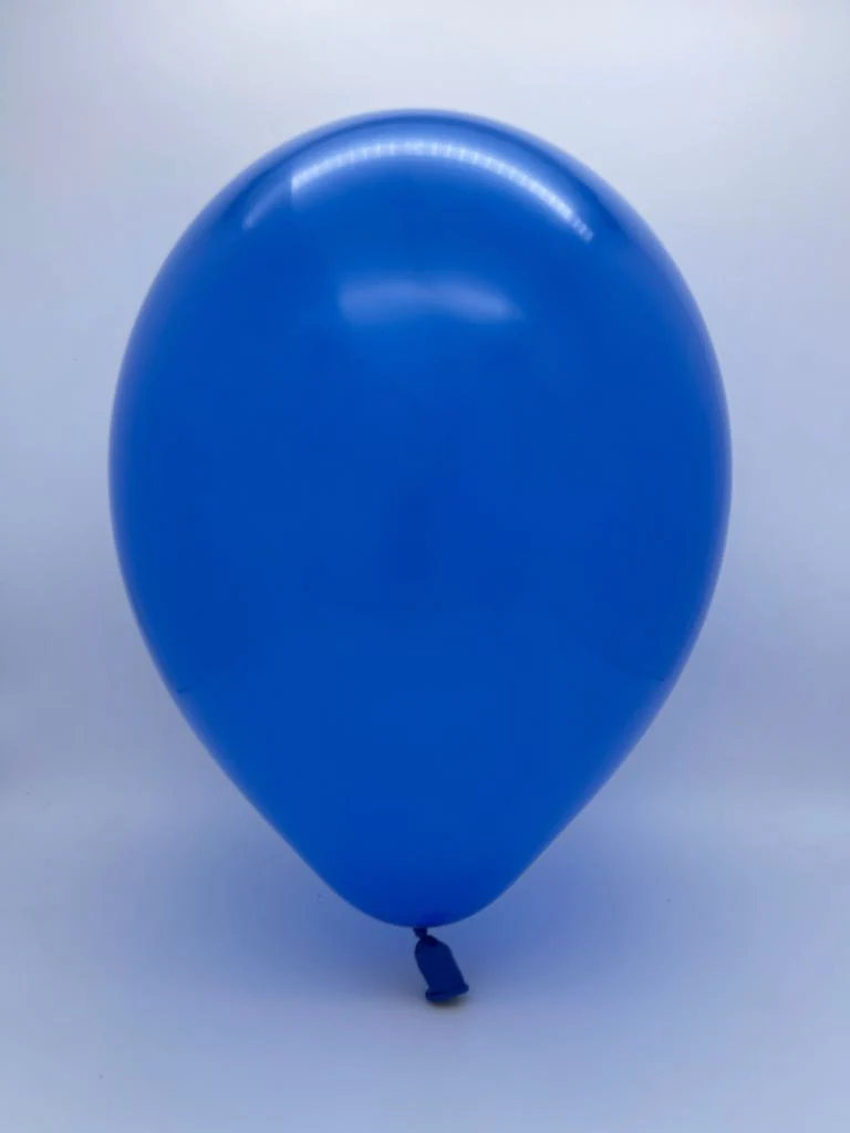 12" CTI PartyLoon Brand Latex Balloons (100 Per Bag) Standard Blue - Image 2