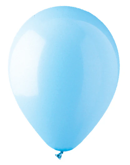 12" CTI PartyLoon Brand Latex Balloons (100 Per Bag) Standard Light Blue