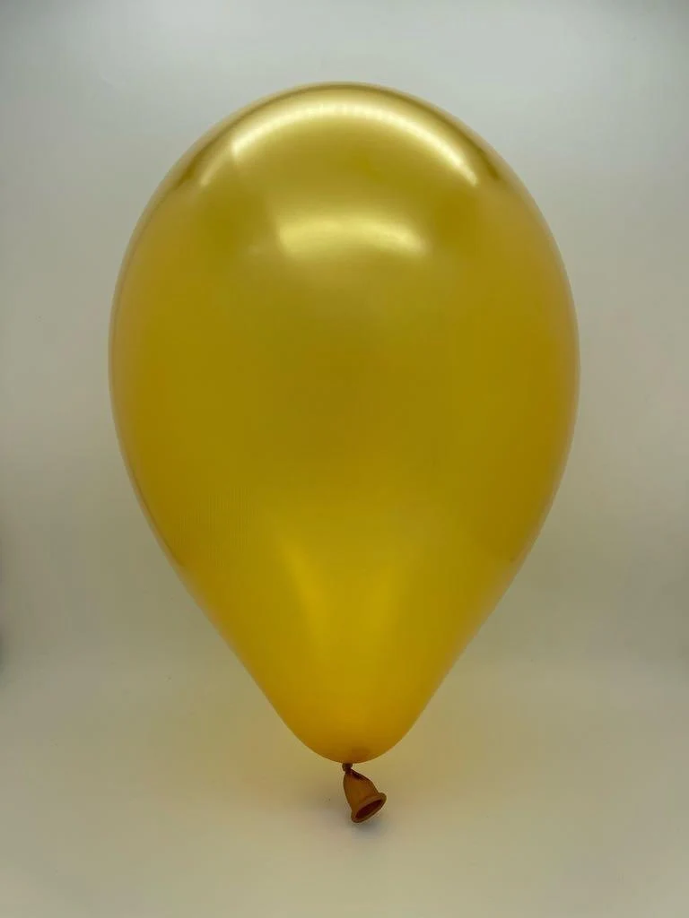 12" Gemar Latex Balloons (Bag of 50) Metallic Gold - Image 2