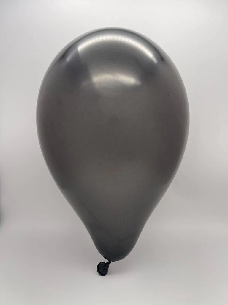 12" Gemar Latex Balloons (Bag of 50) Metallic Black - Image 2