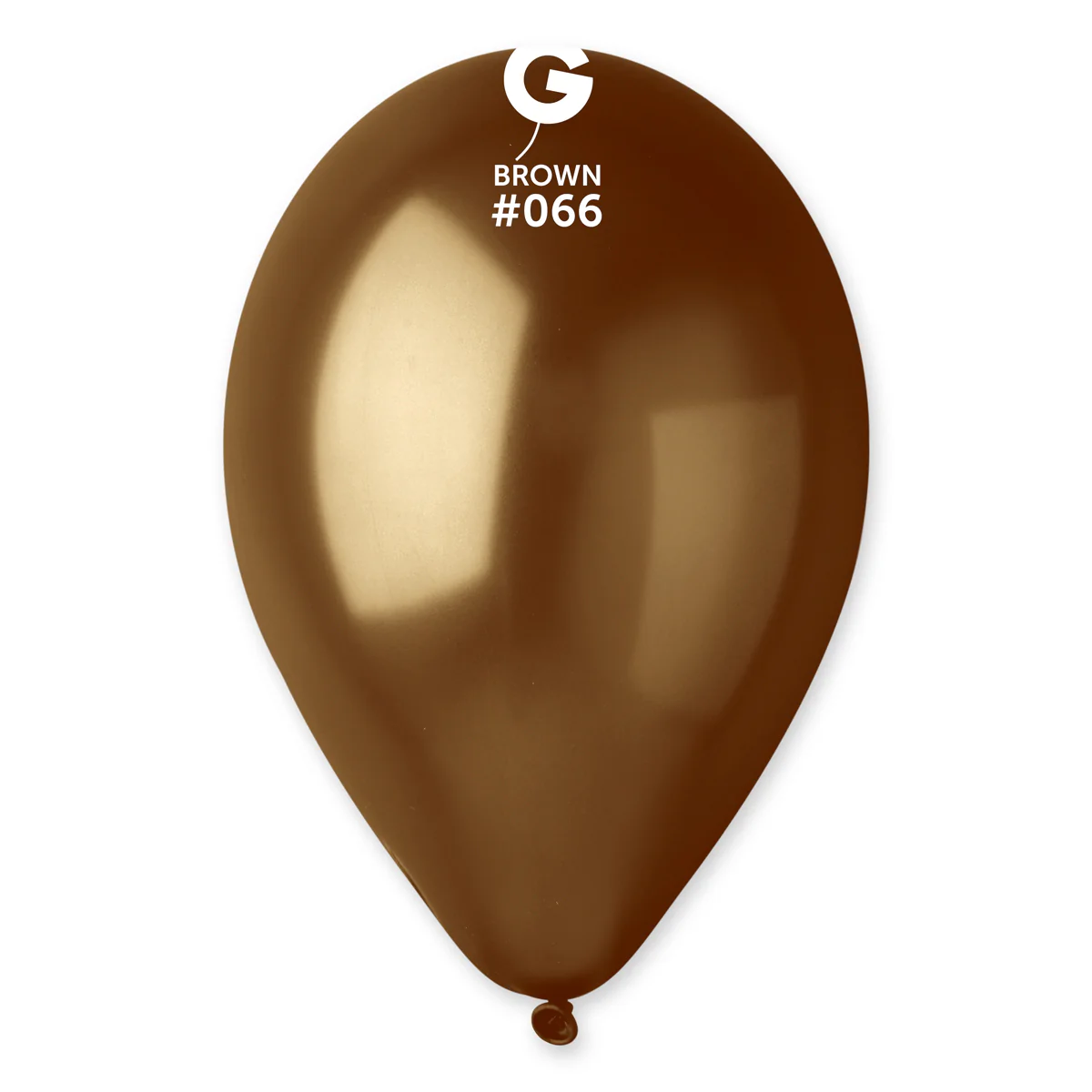 12" Gemar Latex Balloons (Bag of 50) Metallic Brown
