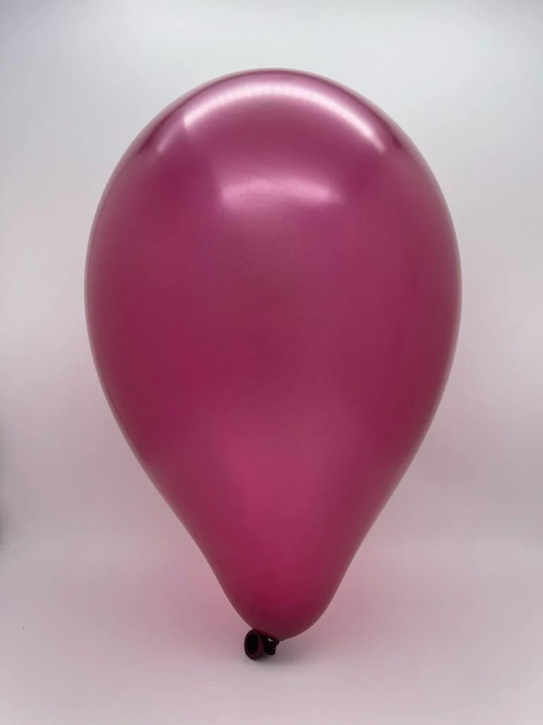 12" Gemar Latex Balloons (Bag of 50) Metallic Burgundy - Image 2