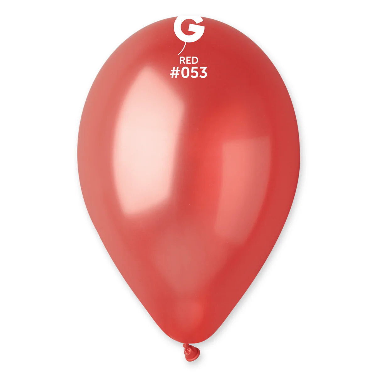 12" Gemar Latex Balloons (Bag of 50) Metallic Deep Red