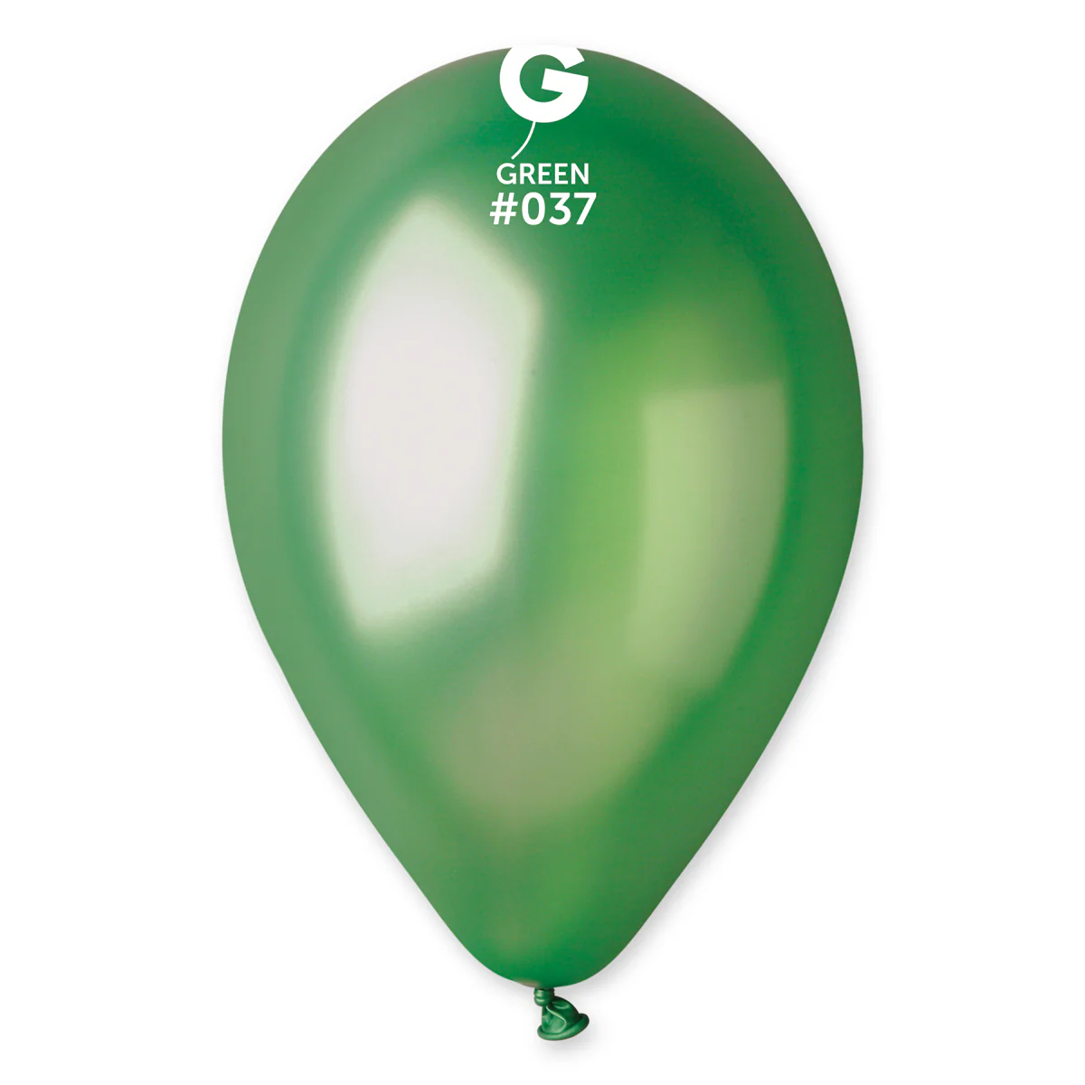 12" Gemar Latex Balloons (Bag of 50) Metallic Green