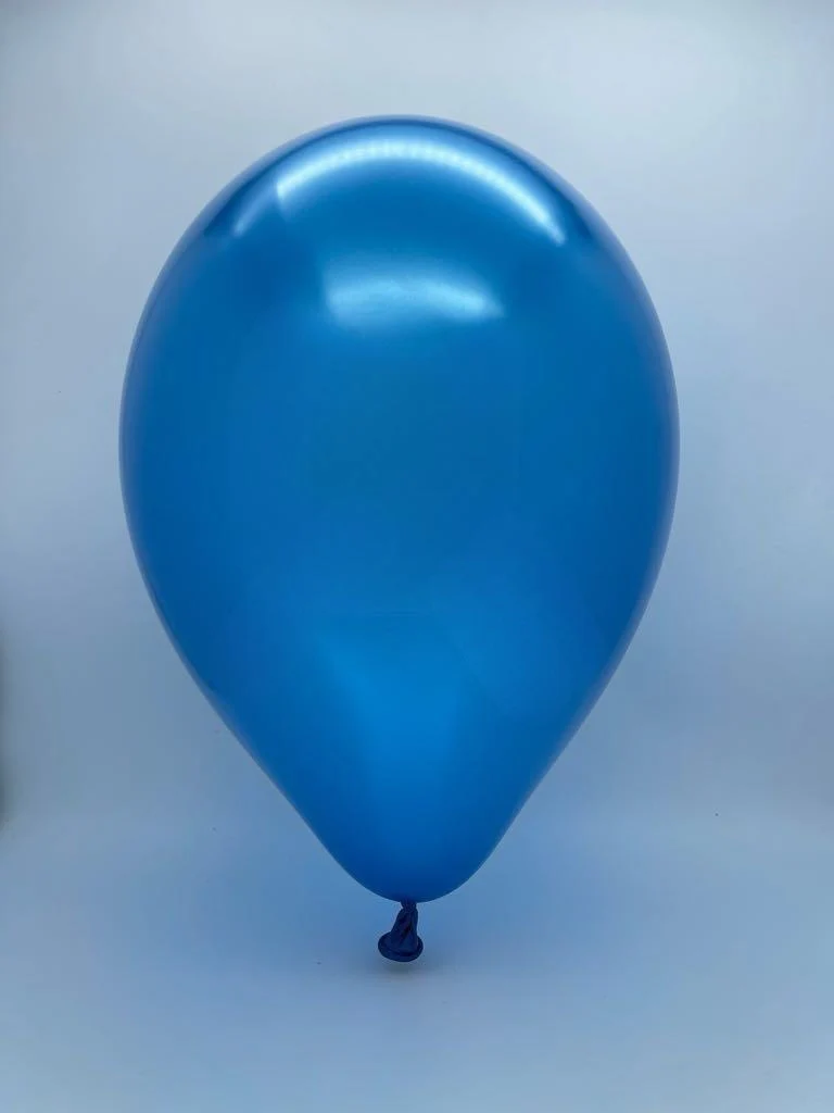 12" Gemar Latex Balloons (Bag of 50) Metallic Royal Deep Blue - Image 2