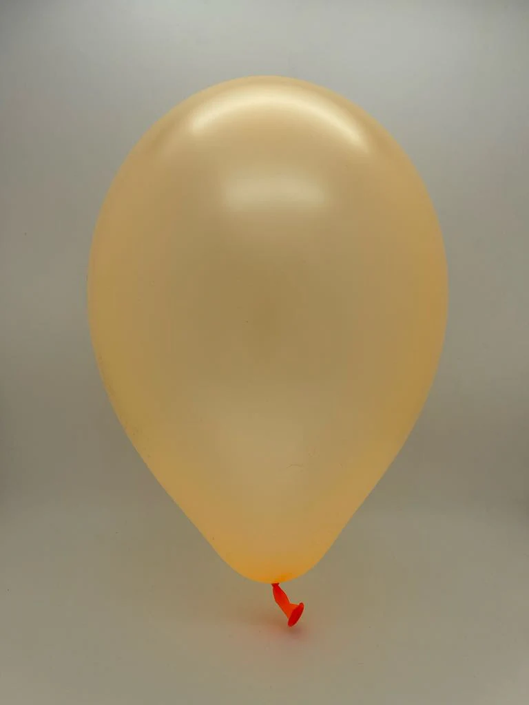 12" Gemar Latex Balloons (Bag of 50) Neon Balloons Neon Orange - Image 2