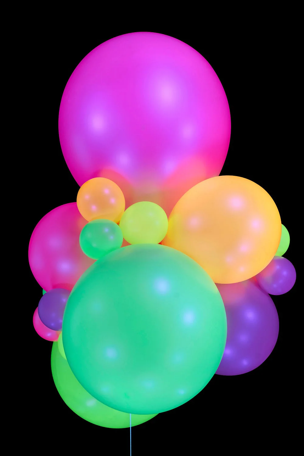 12" Gemar Latex Balloons (Bag of 50) Neon Balloons Neon Orange - Image 4