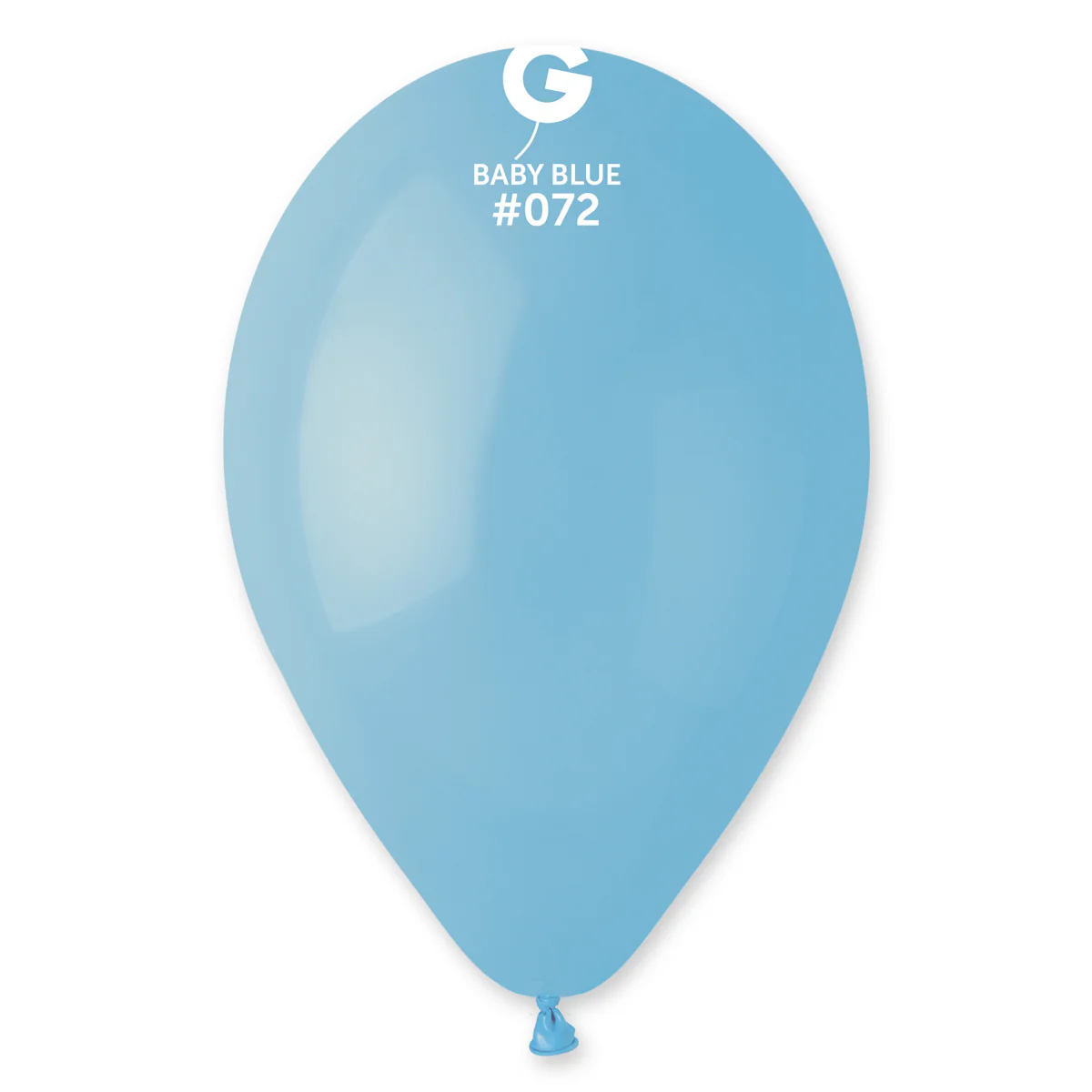 12" Gemar Latex Balloons (Bag of 50) Standard Baby Blue