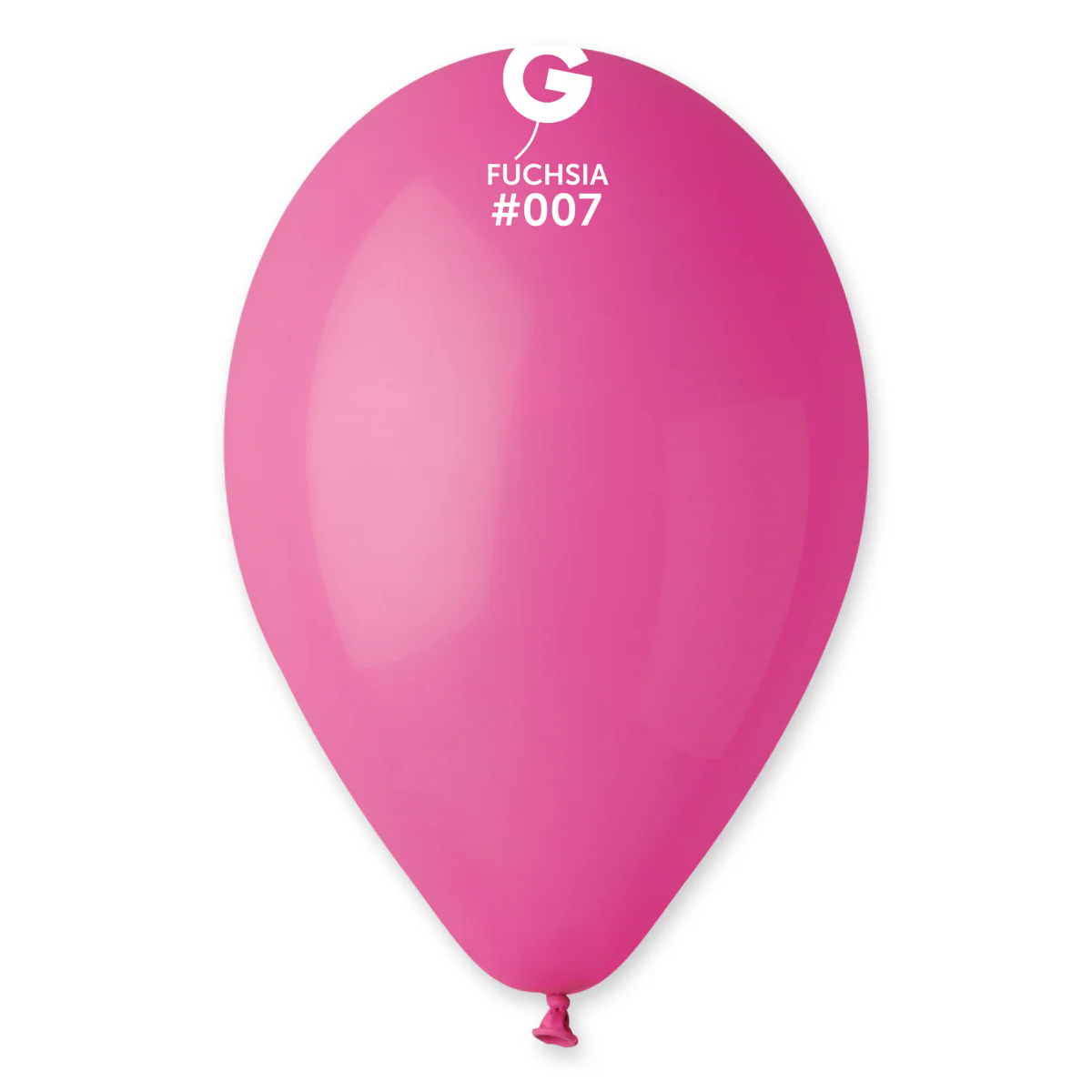 12" Gemar Latex Balloons (Bag of 50) Standard Fuchsia