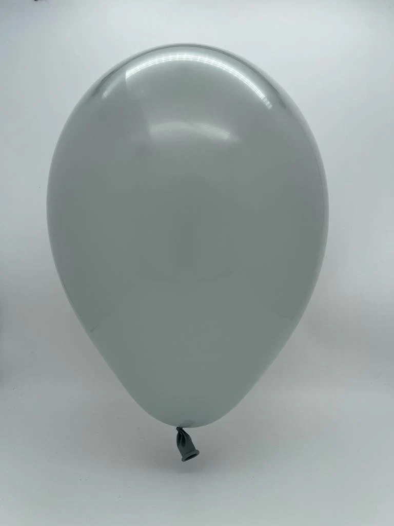 12" Gemar Latex Balloons (Bag of 50) Standard Grey - Image 2