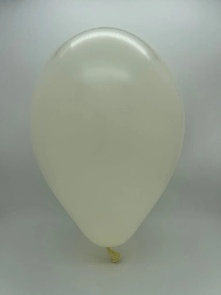 12" Gemar Latex Balloons (Bag of 50) Standard Ivory - Image 2