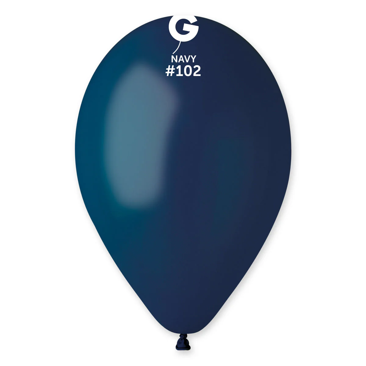 12" Gemar Latex Balloons (Bag of 50) Standard Navy