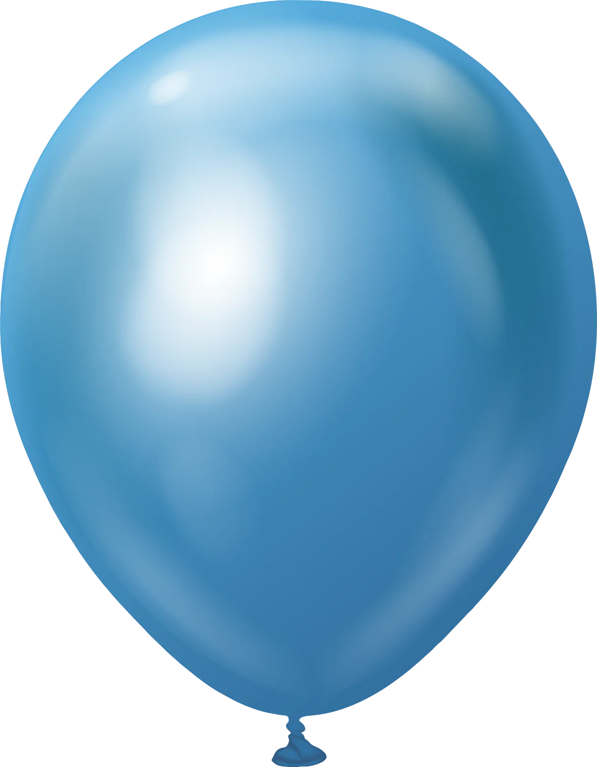 12" Kalisan Latex Balloons Mirror Blue (50 Per Bag)