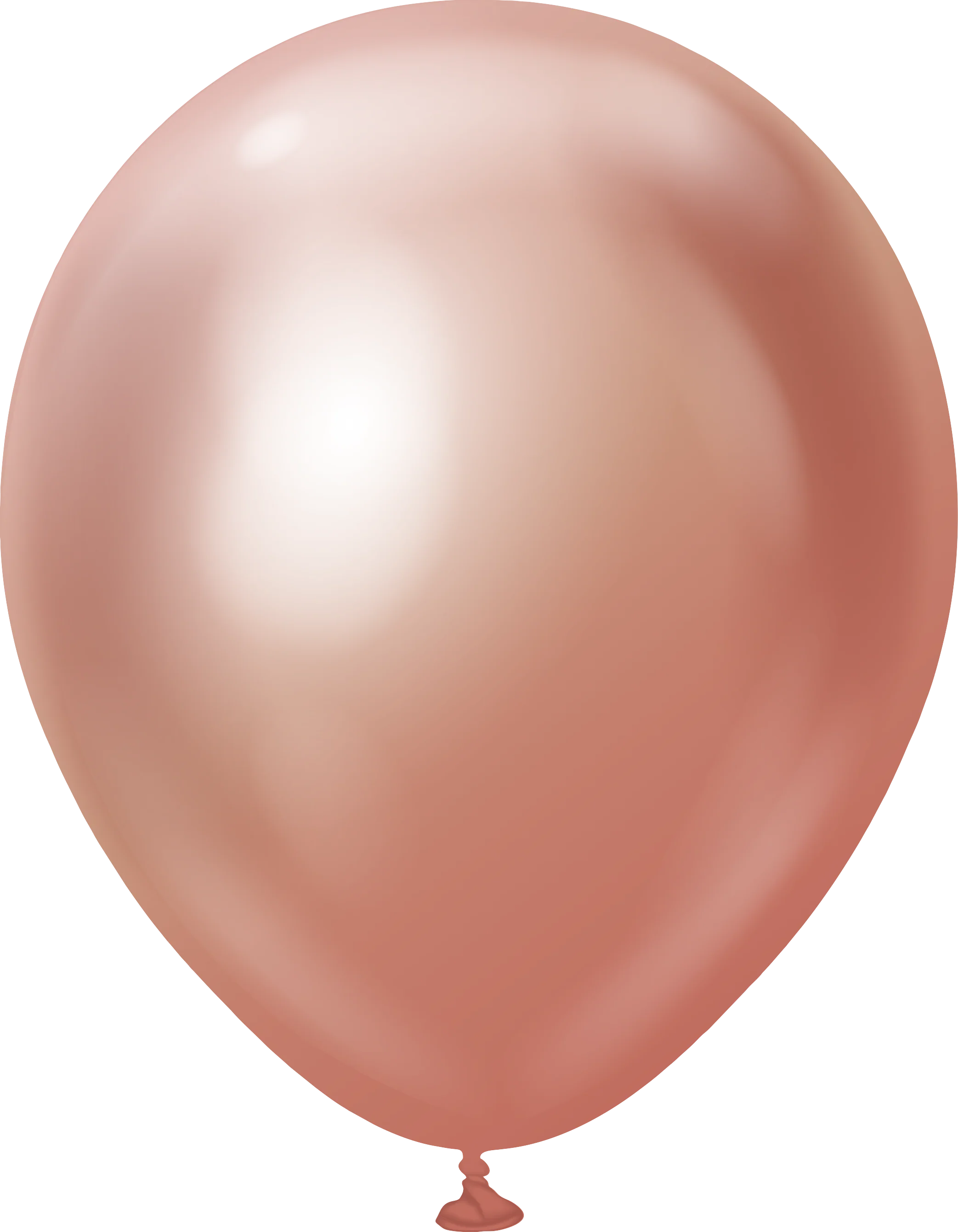 12" Kalisan Latex Balloons Mirror Rose Gold (50 Per Bag)