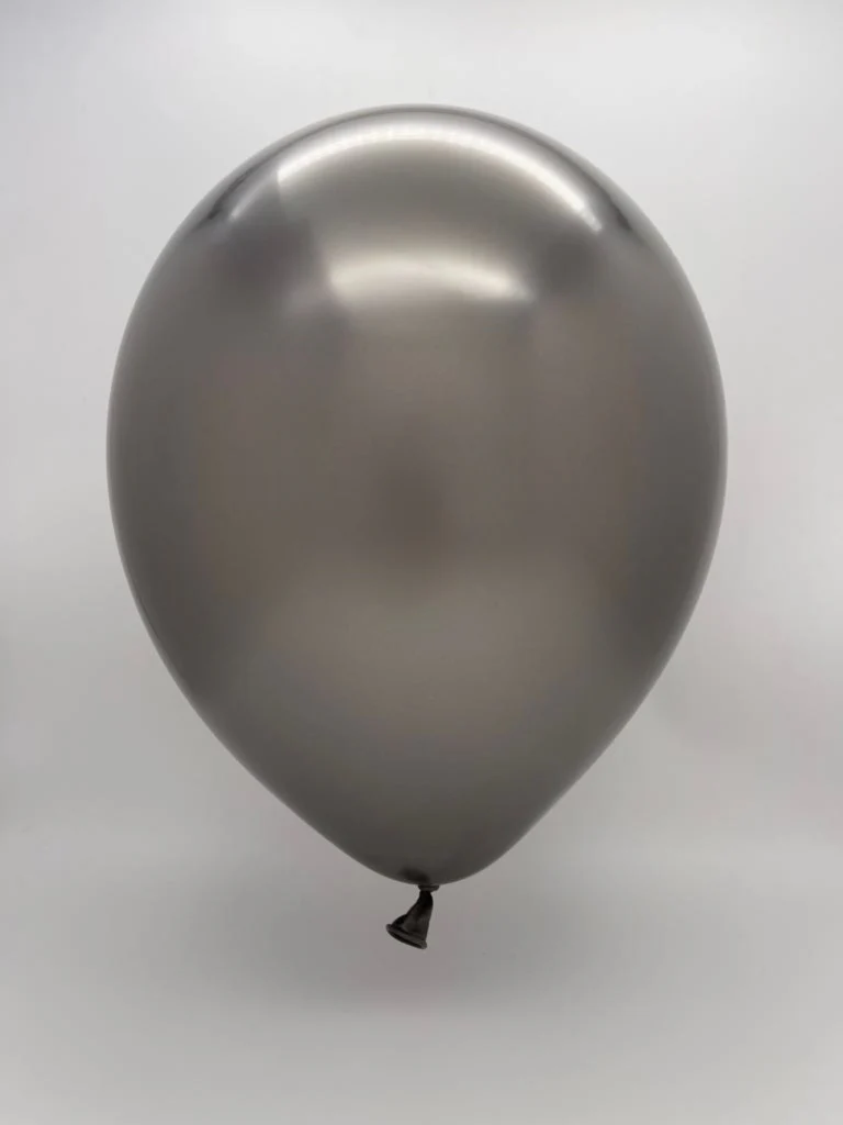 12" Kalisan Latex Balloons Mirror Space Grey (50 Per Bag) - Image 2