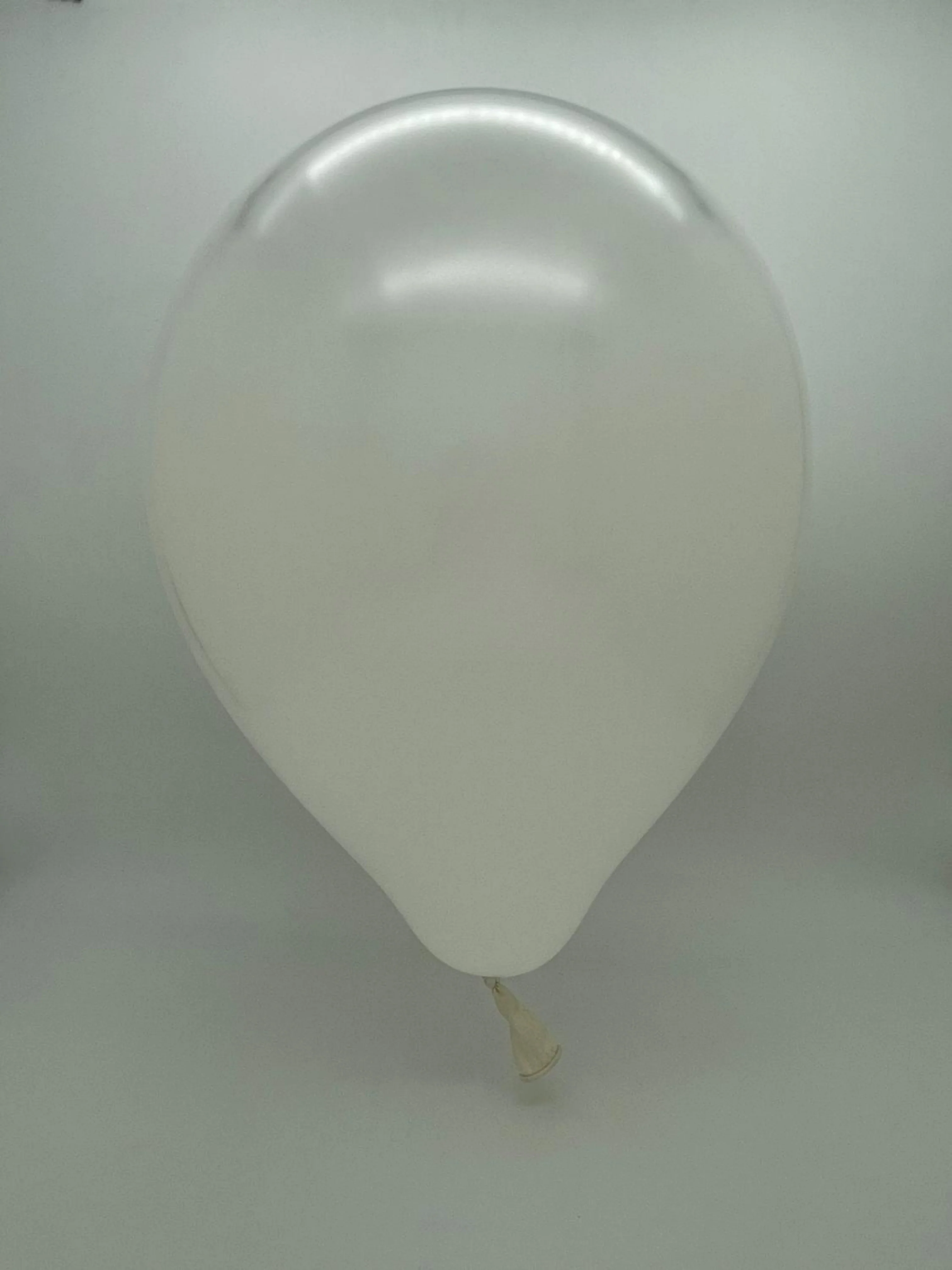 11"/12" Kalisan Latex Balloons Opaque Satin Snow White (50 Per Bag) - Image 2