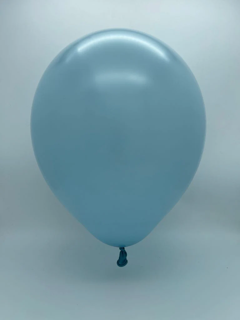 12" Kalisan Latex Balloons Retro Blue Glass (50 Per Bag) - Image 2