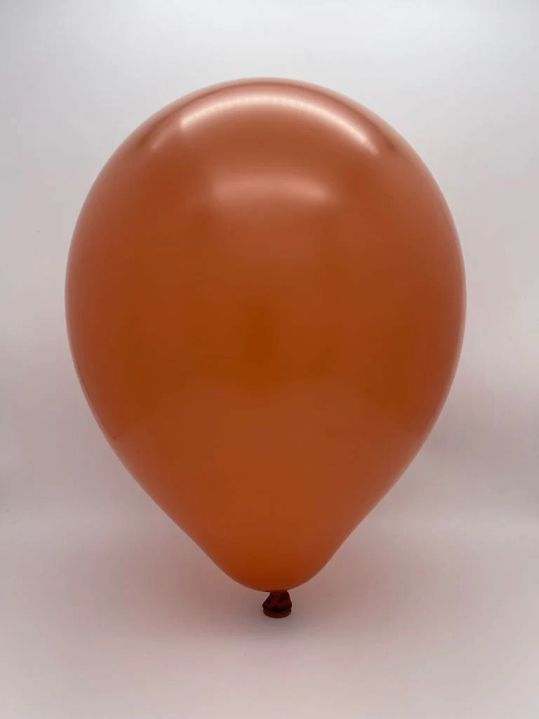 12" Kalisan Latex Balloons Retro Rust Orange (50 Per Bag) - Image 2